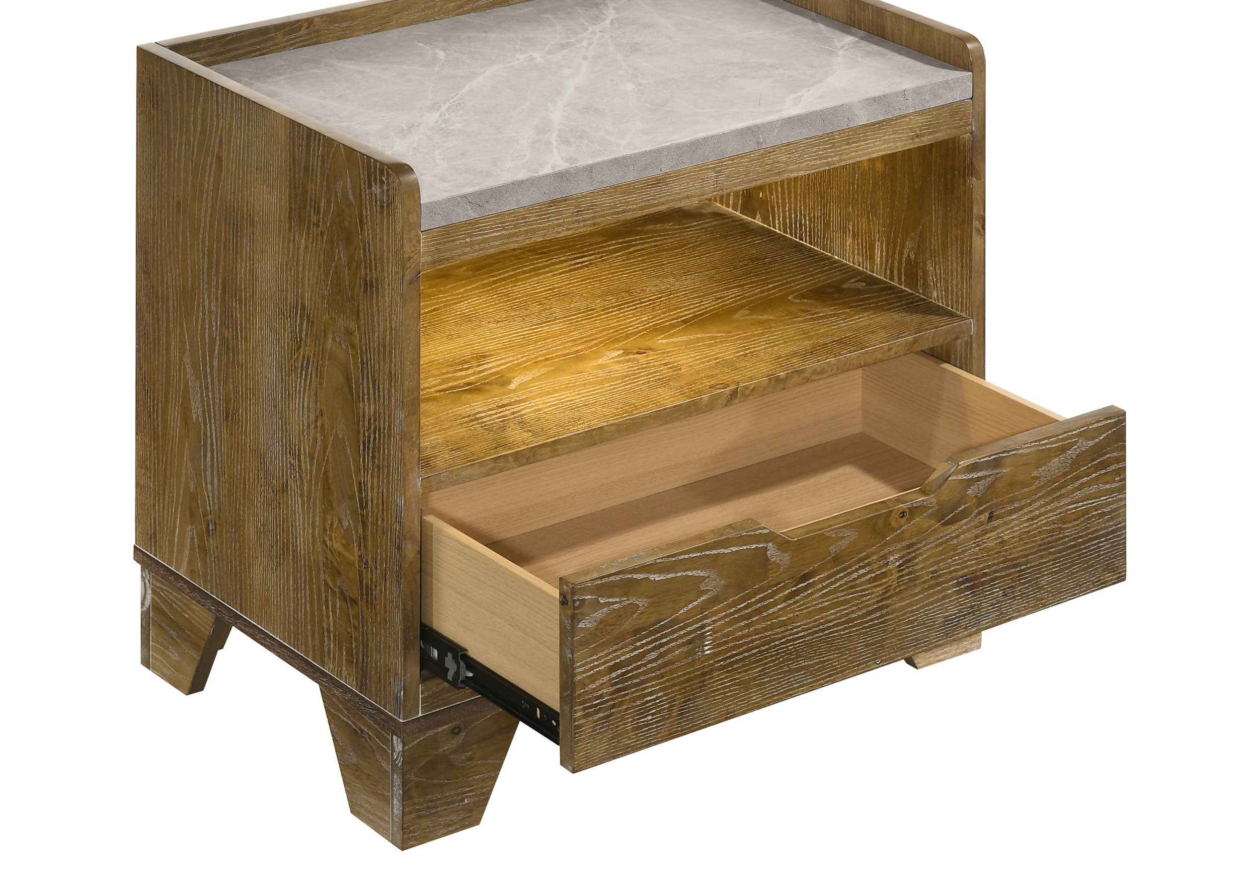 Henderson Nightstand with LED Lighting - Ideal Furniture (Fresno,CA)