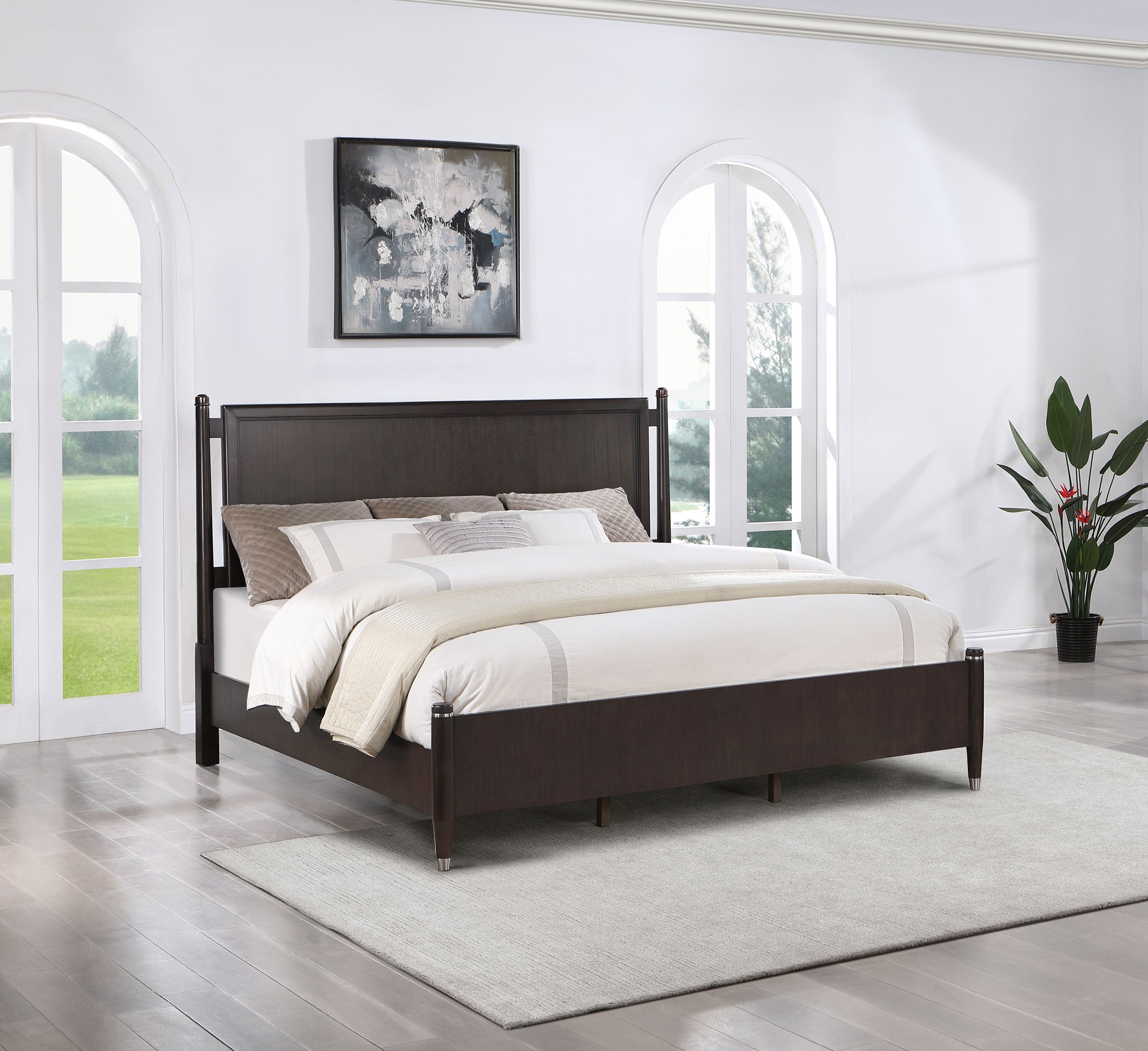 Emberlyn Four-Poster Panel Bed - Ideal Furniture (Fresno,CA)