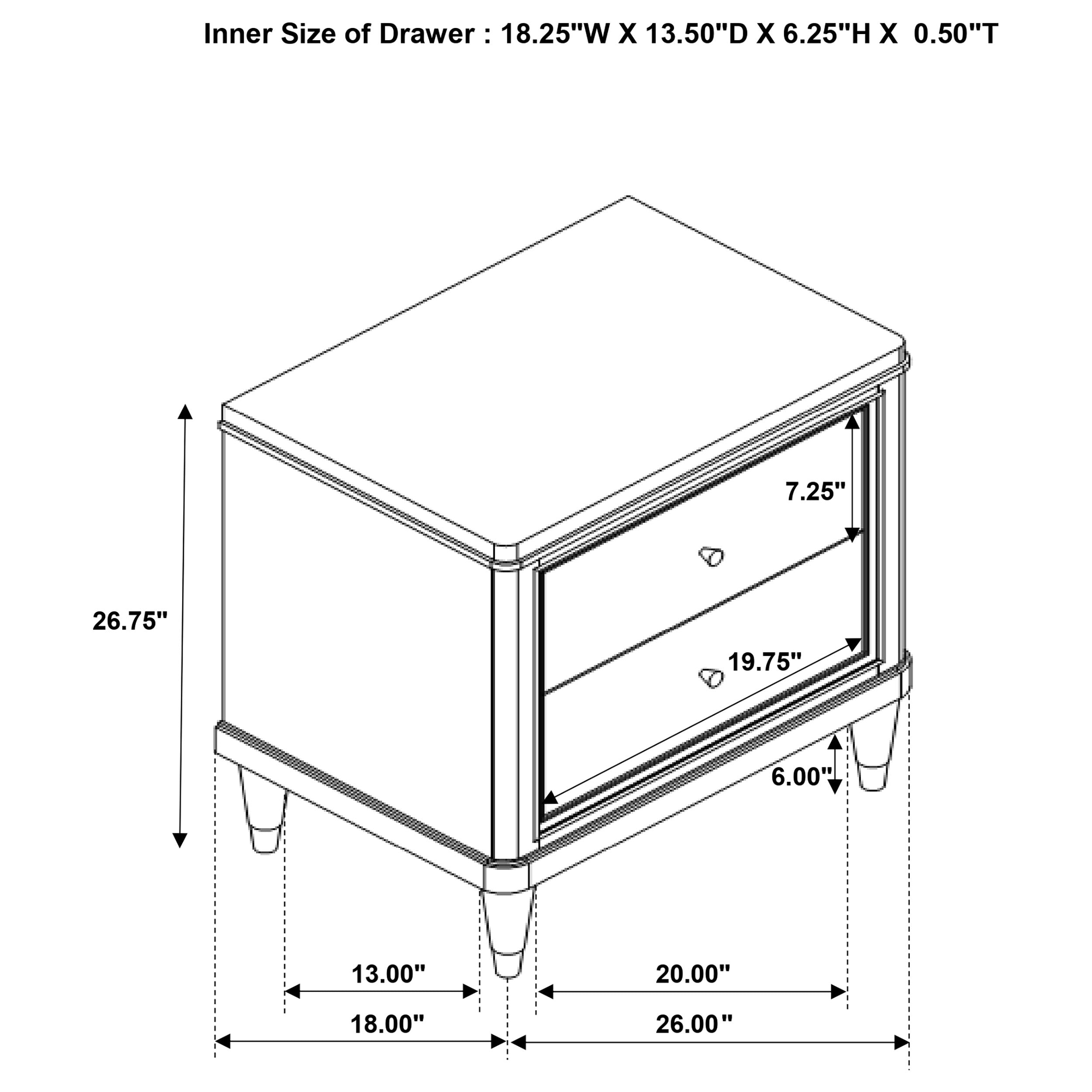 Emberlyn Nightstand - Ideal Furniture (Fresno,CA)