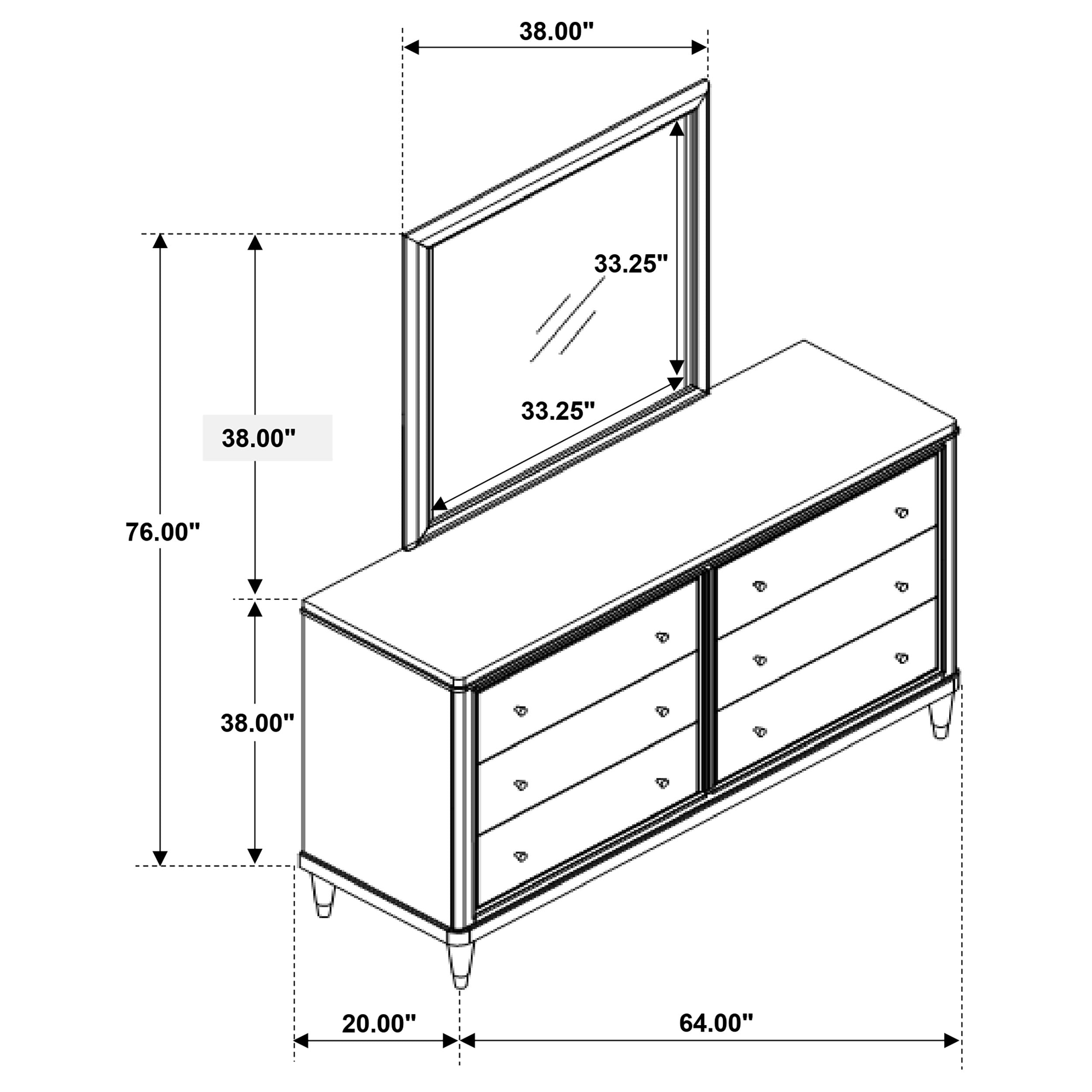 Emberlyn Dresser with Mirror - Ideal Furniture (Fresno,CA)