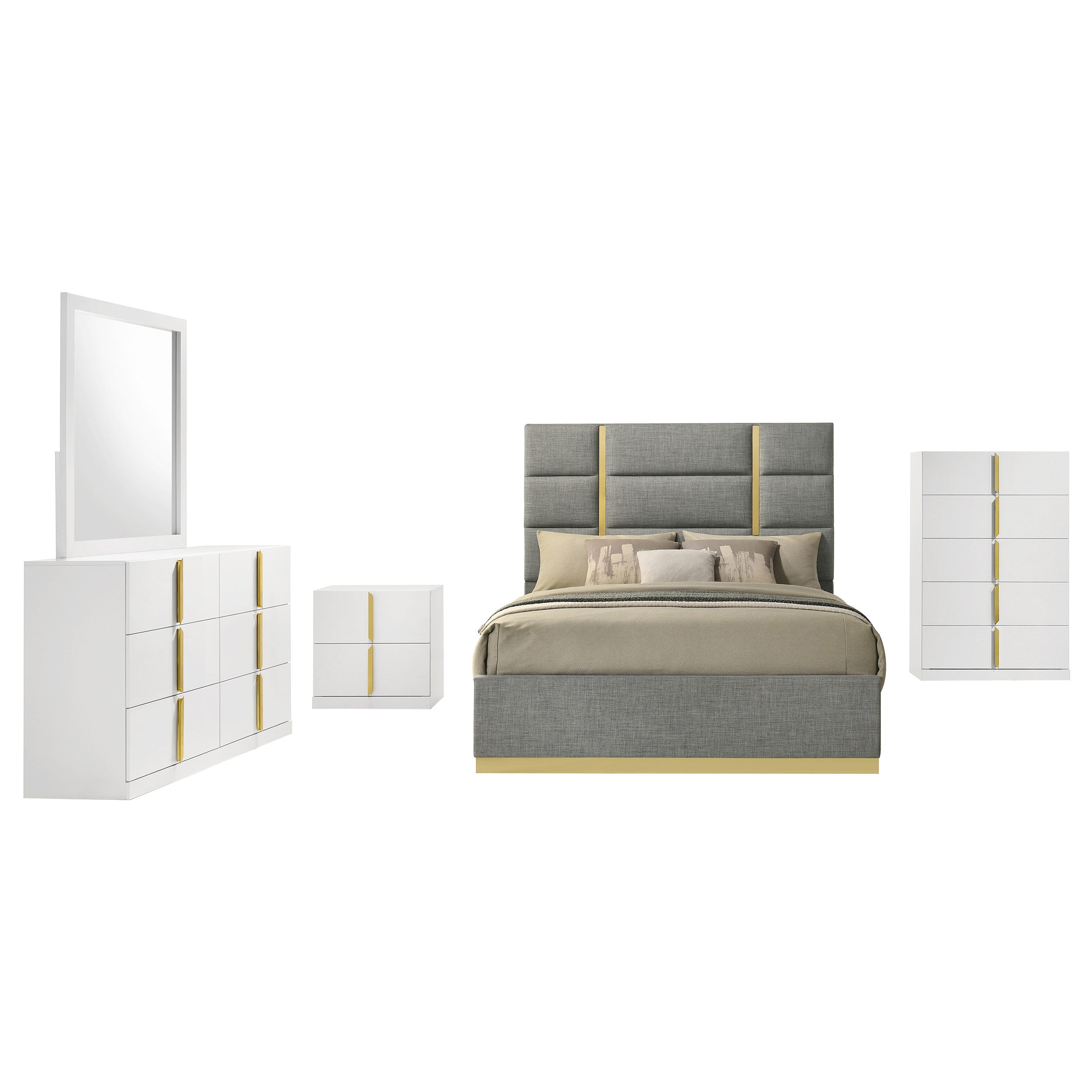 Ines Bedroom Set - Ideal Furniture (Fresno,CA)