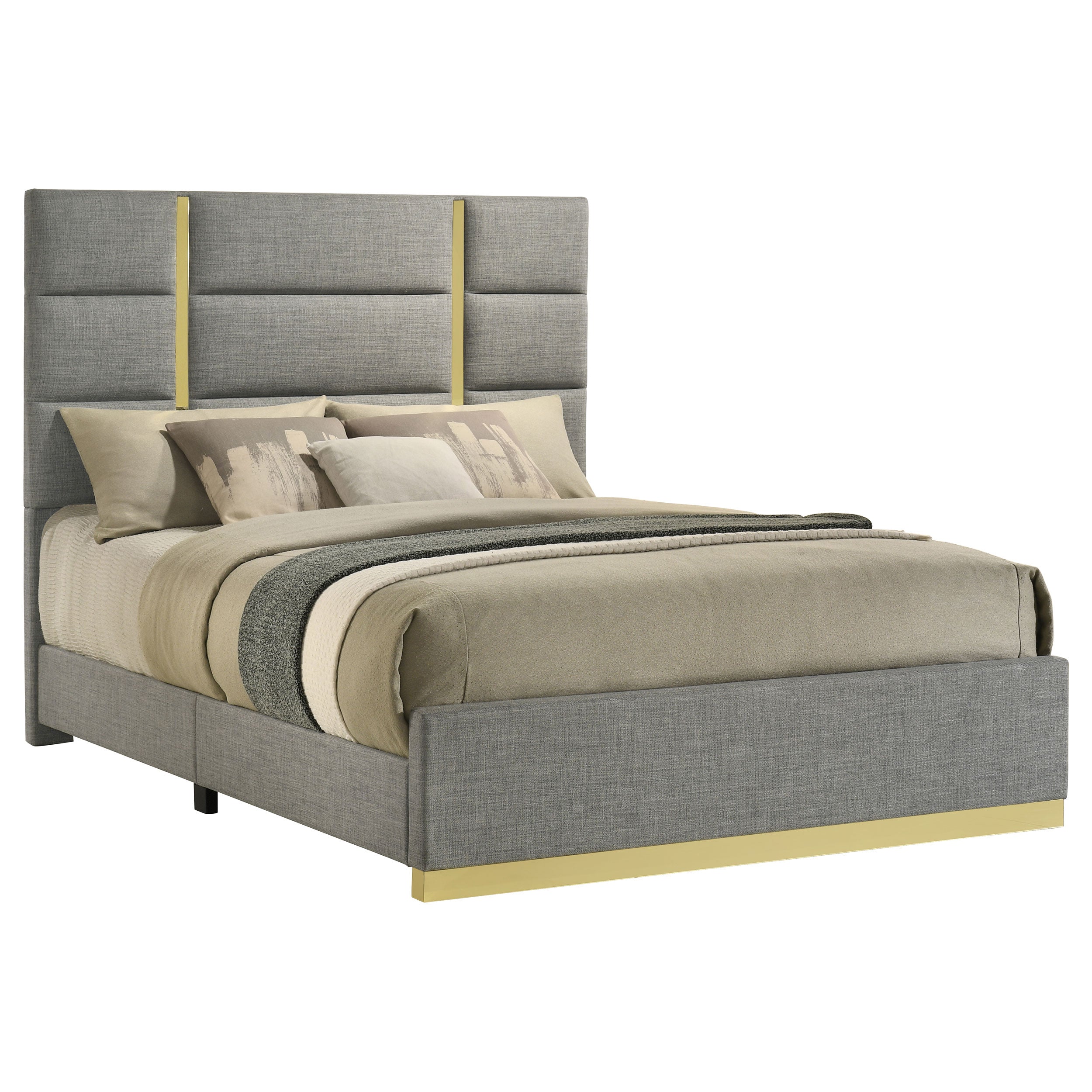 Ines Panel Bed - Ideal Furniture (Fresno,CA)