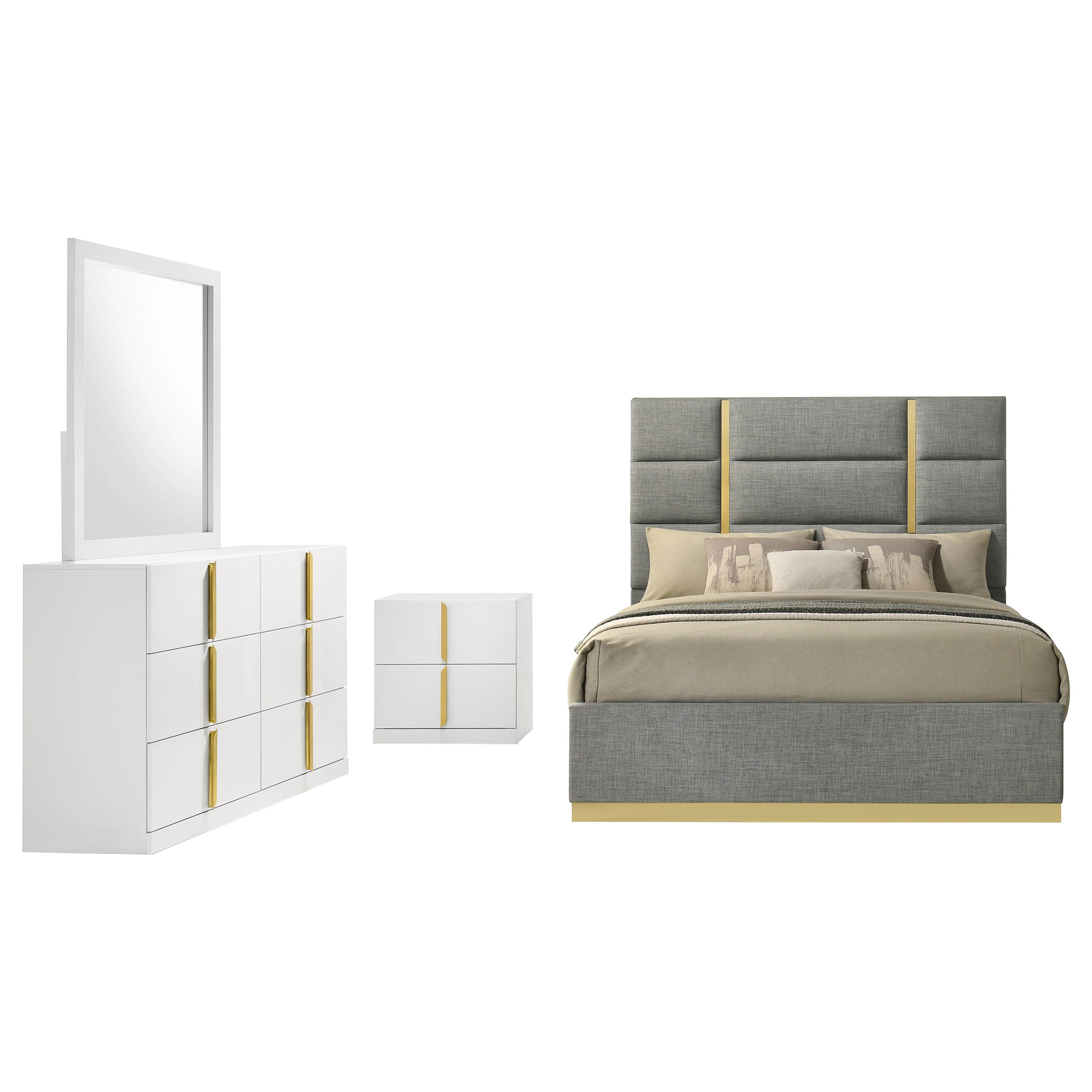 Ines Bedroom Set - Ideal Furniture (Fresno,CA)