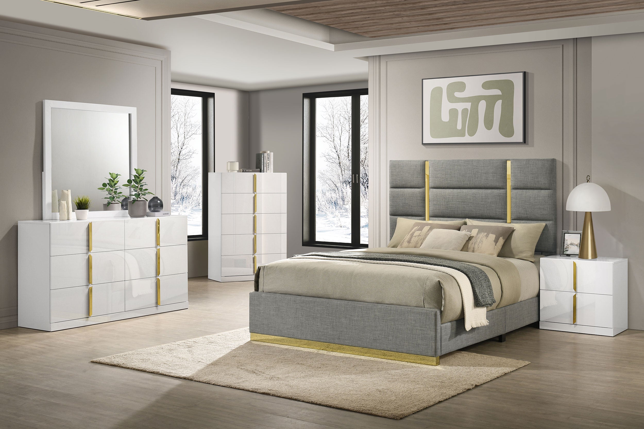 Ines Bedroom Set - Ideal Furniture (Fresno,CA)