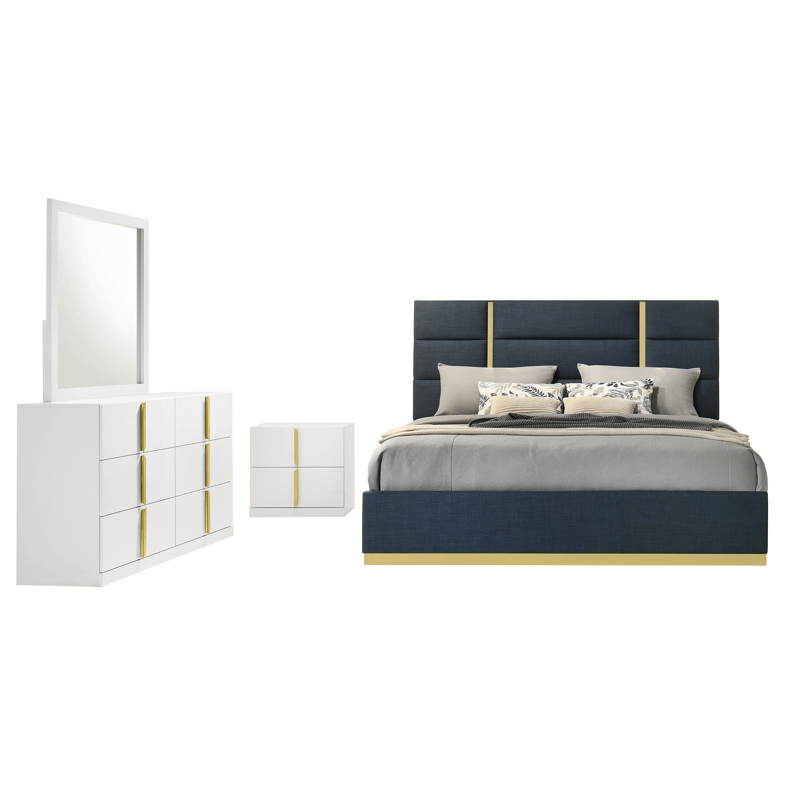 Ines Bedroom Set - Ideal Furniture (Fresno,CA)