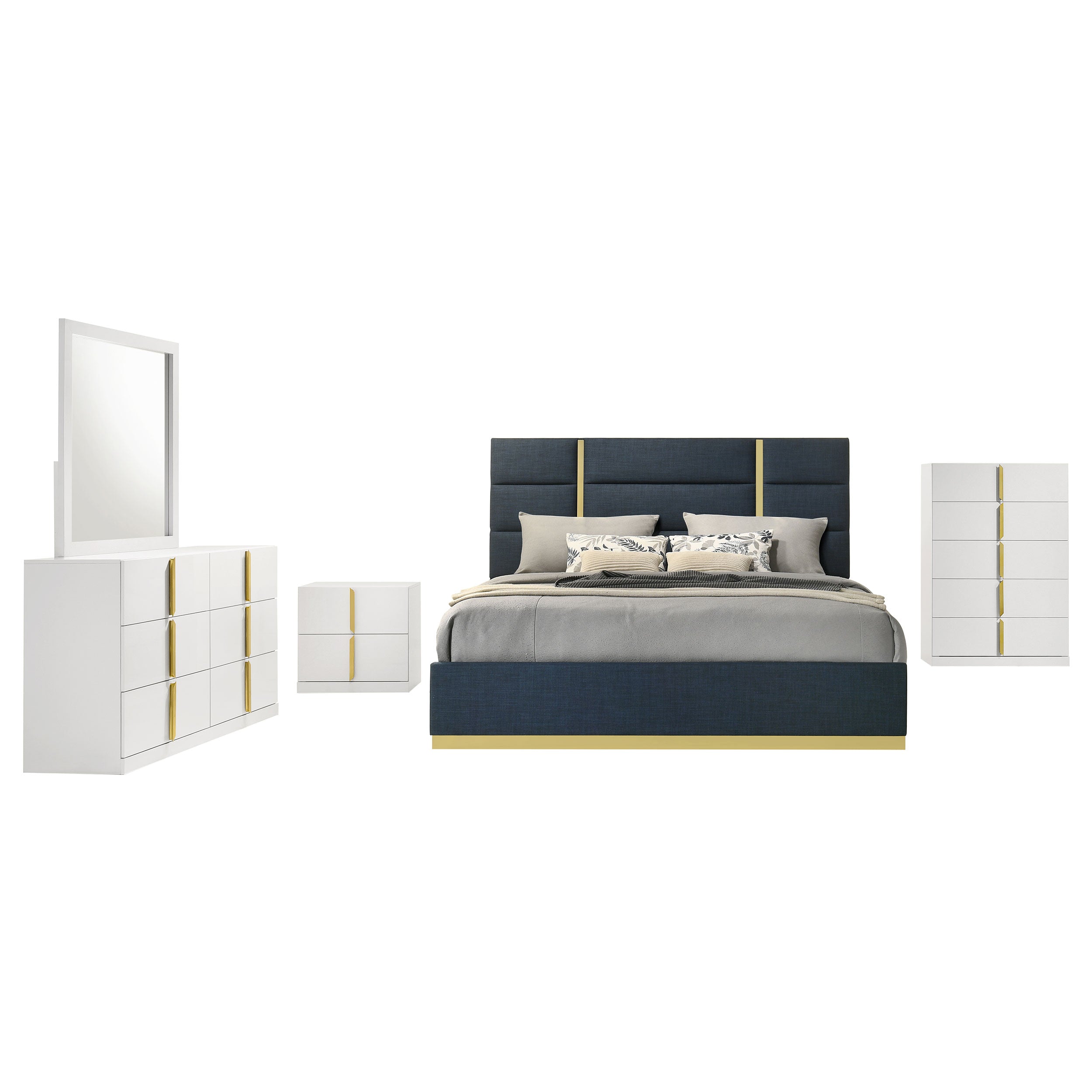 Ines Bedroom Set - Ideal Furniture (Fresno,CA)