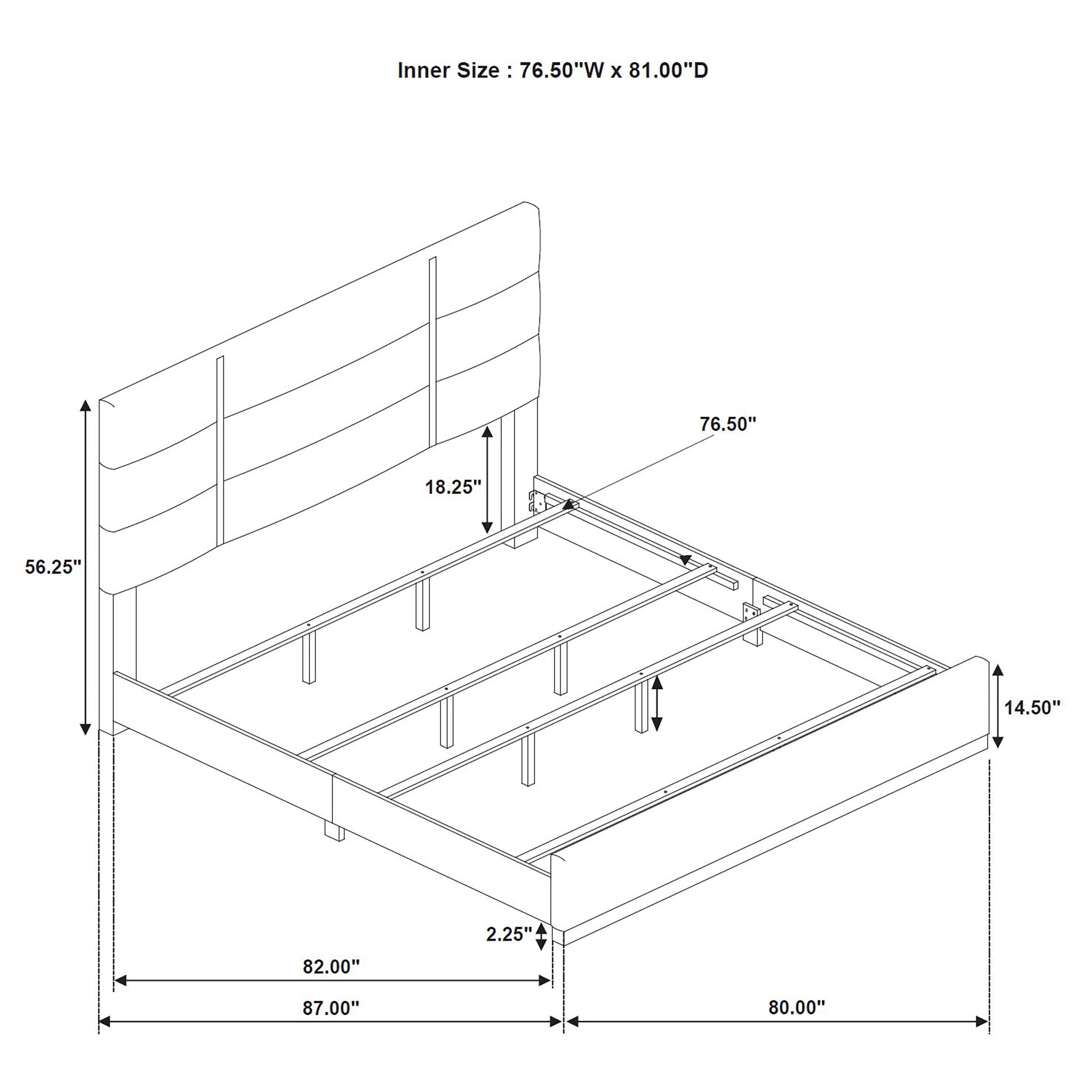 Ines Panel Bed - Ideal Furniture (Fresno,CA)
