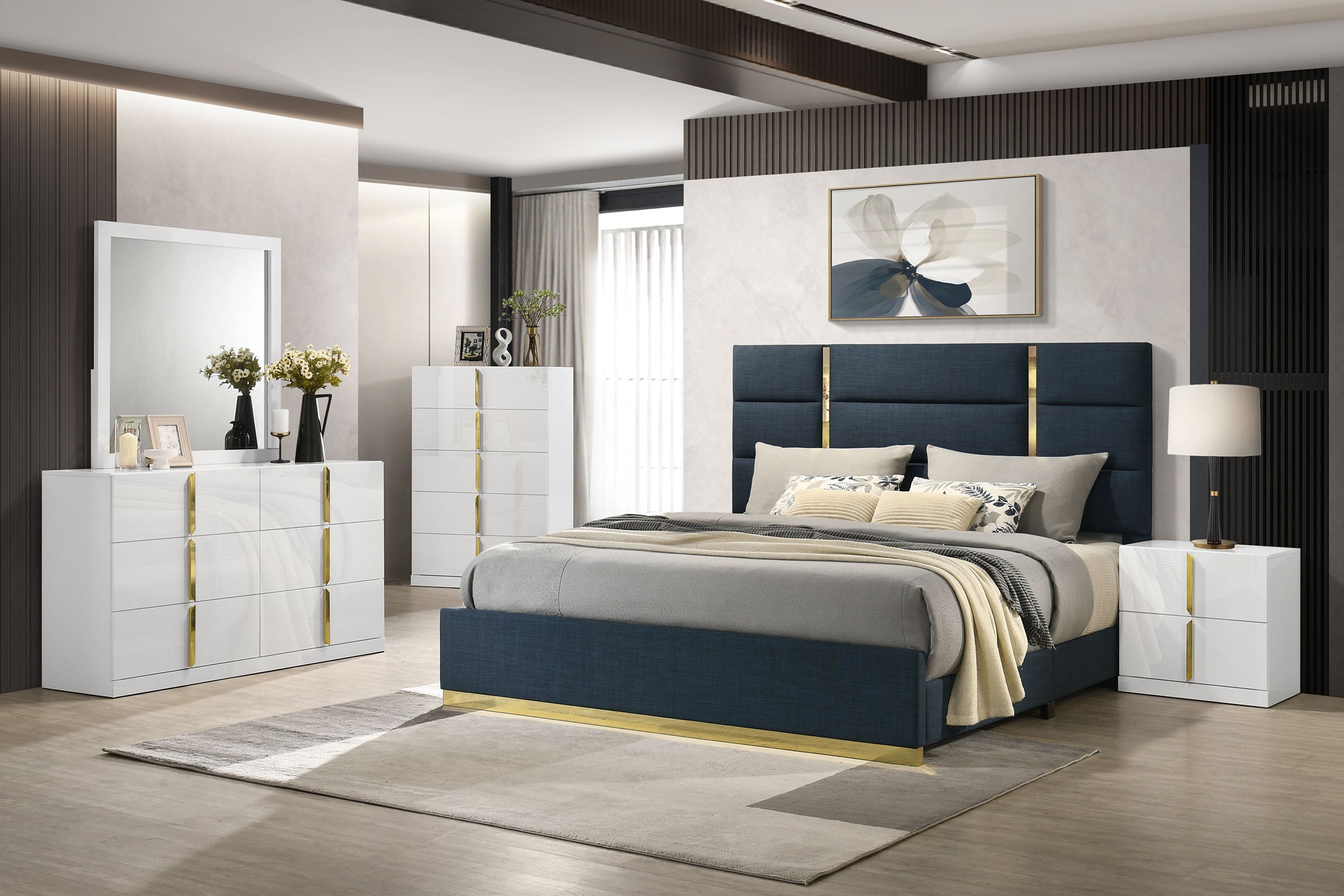 Ines Panel Bed - Ideal Furniture (Fresno,CA)