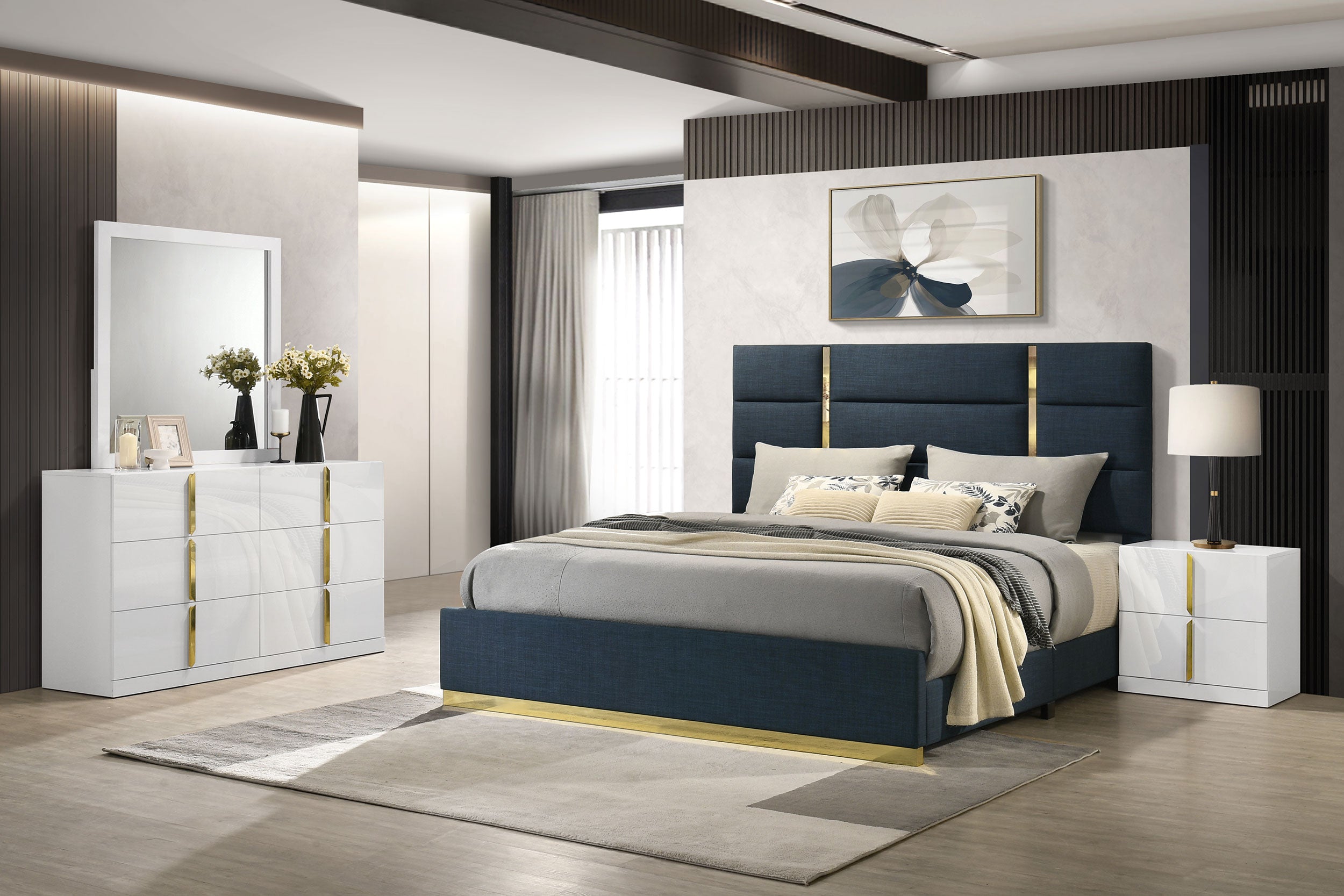 Ines Bedroom Set - Ideal Furniture (Fresno,CA)
