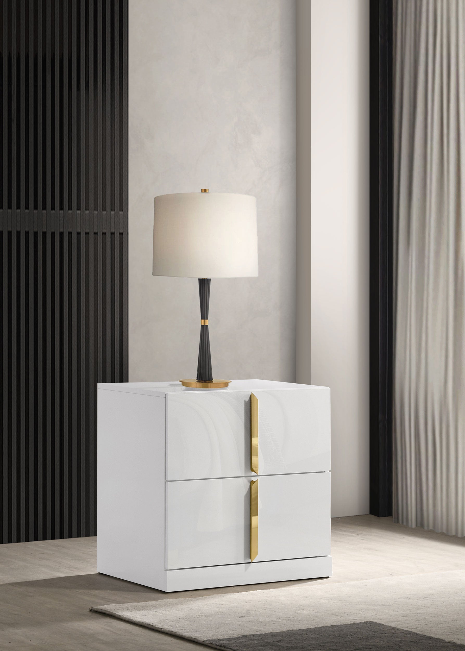 Ines Nightstand - Ideal Furniture (Fresno,CA)
