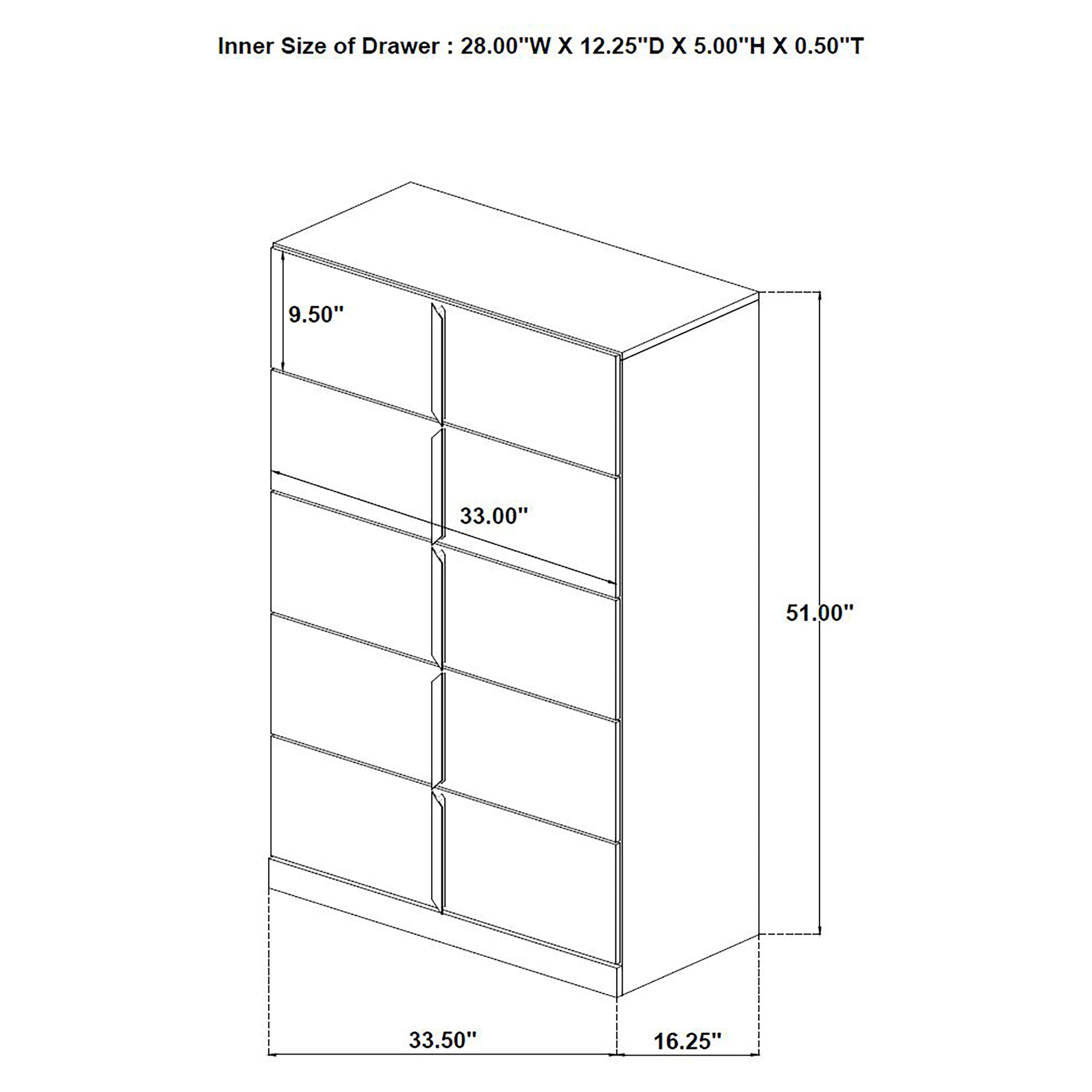 Ines Chest of Drawers - Ideal Furniture (Fresno,CA)