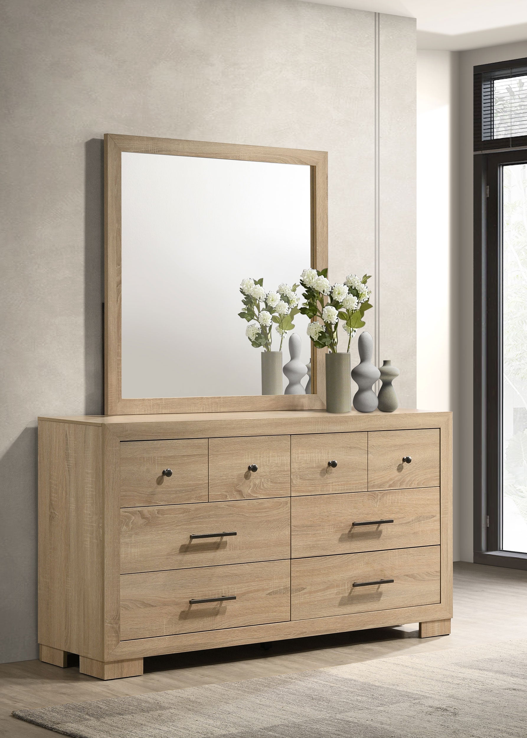 Arielle Dresser with Mirror - Ideal Furniture (Fresno,CA)