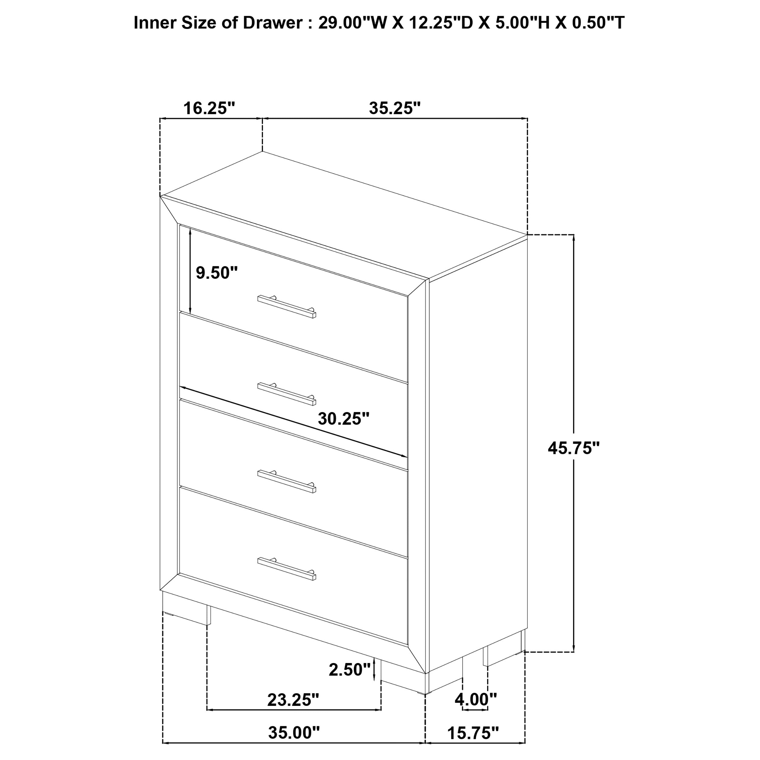 Arielle Chest of Drawers - Ideal Furniture (Fresno,CA)