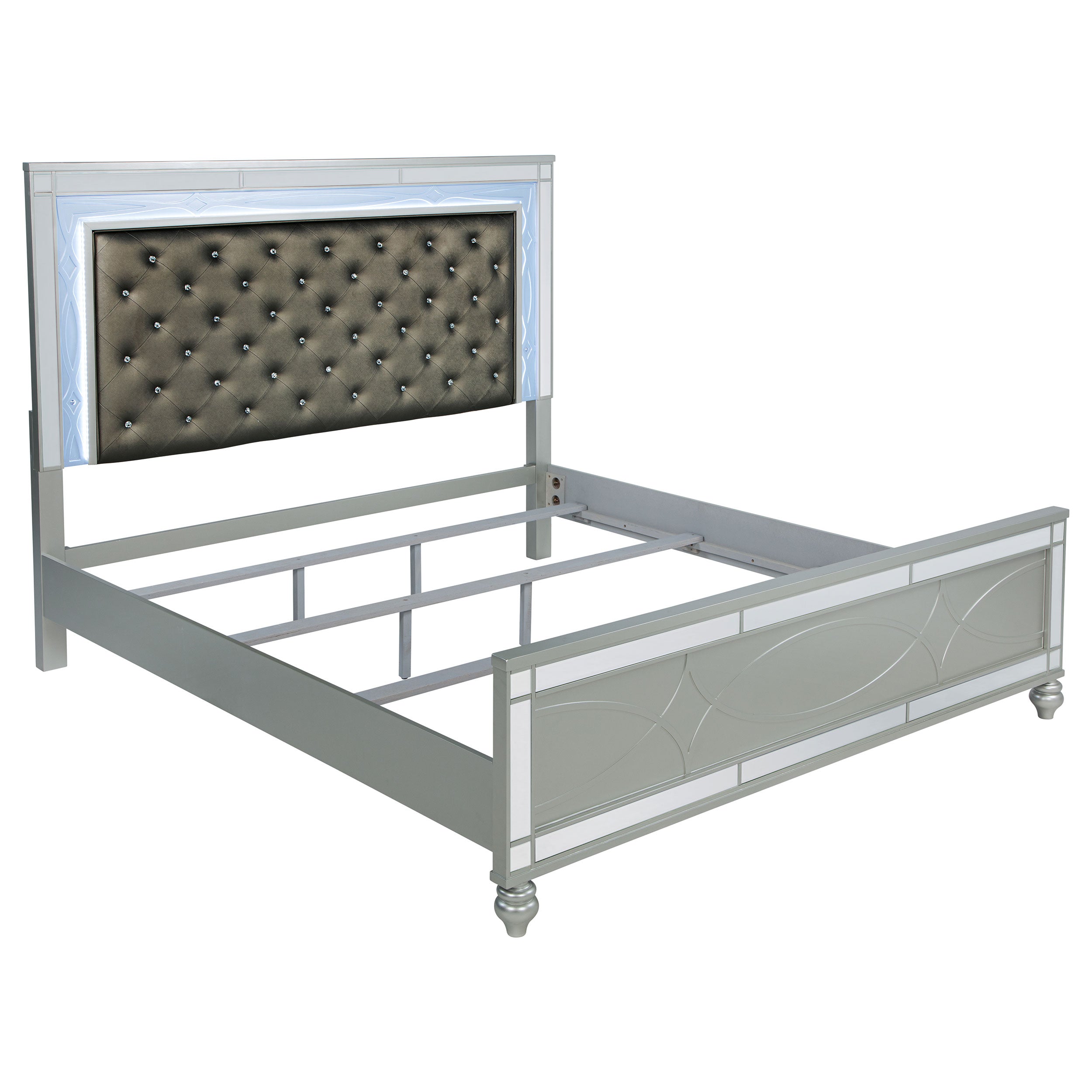 Gunnison Panel Bed with LED Lighting - Ideal Furniture (Fresno,CA)