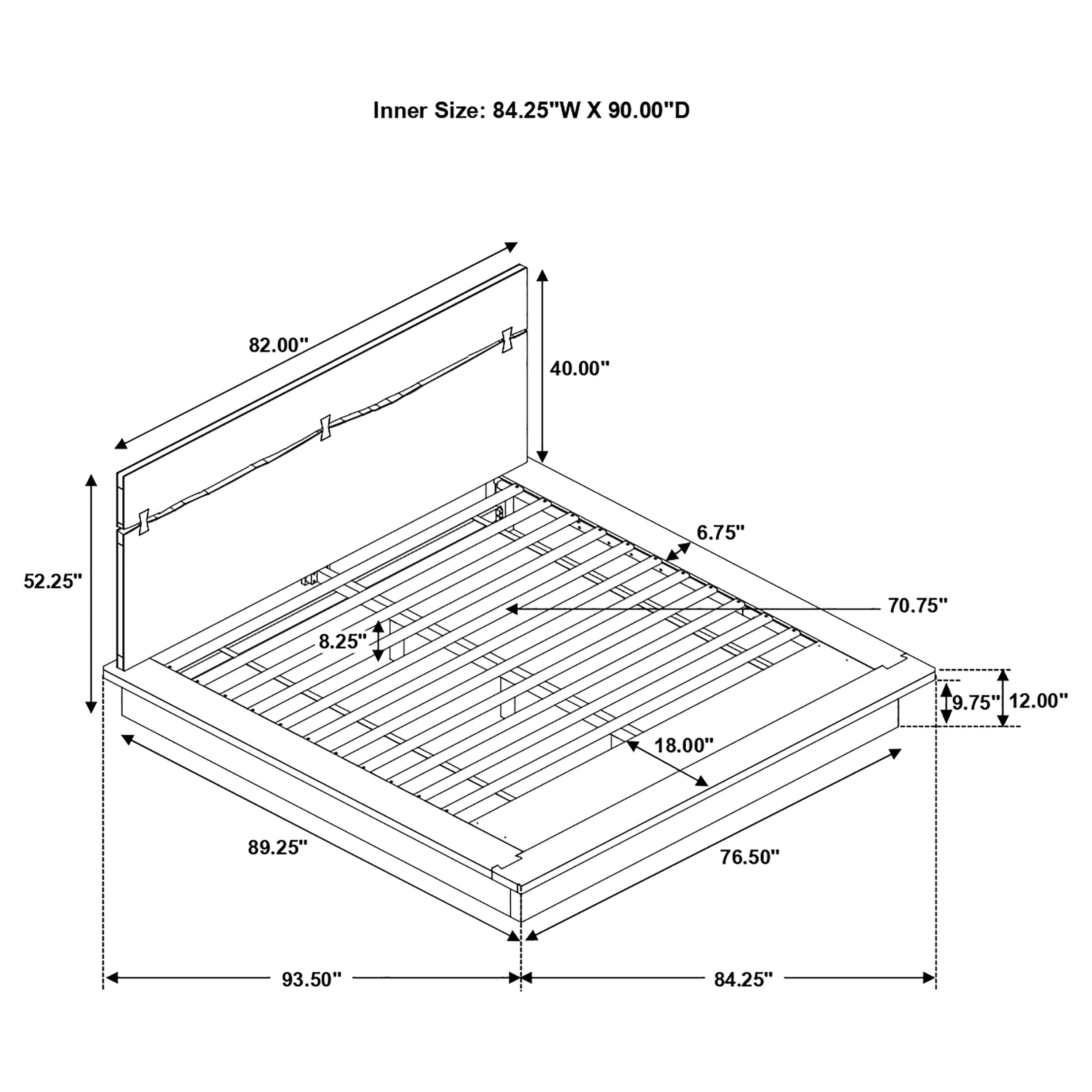Winslow Panel Platform Bed - Ideal Furniture (Fresno,CA)