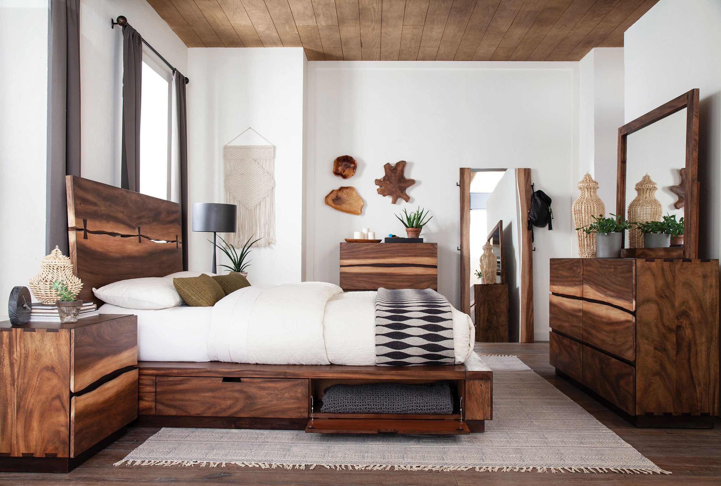Winslow Bedroom Set Smokey Walnut - Ideal Furniture (Fresno,CA)