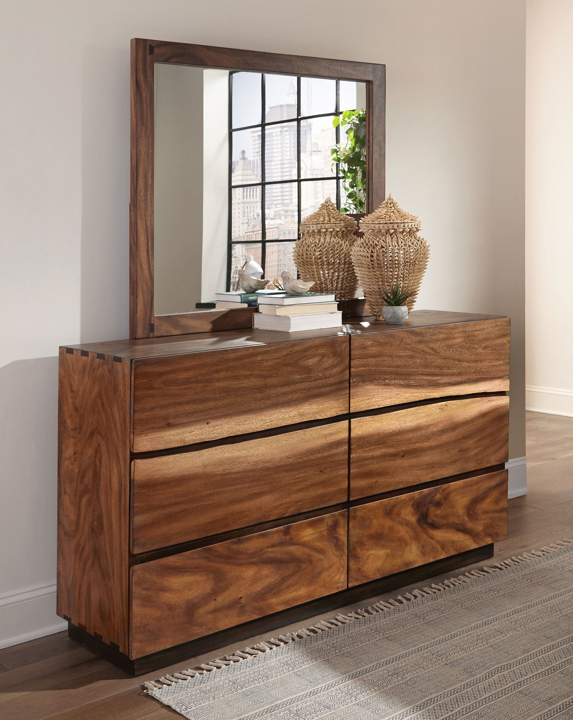 Winslow Dresser with Mirror - Ideal Furniture (Fresno,CA)