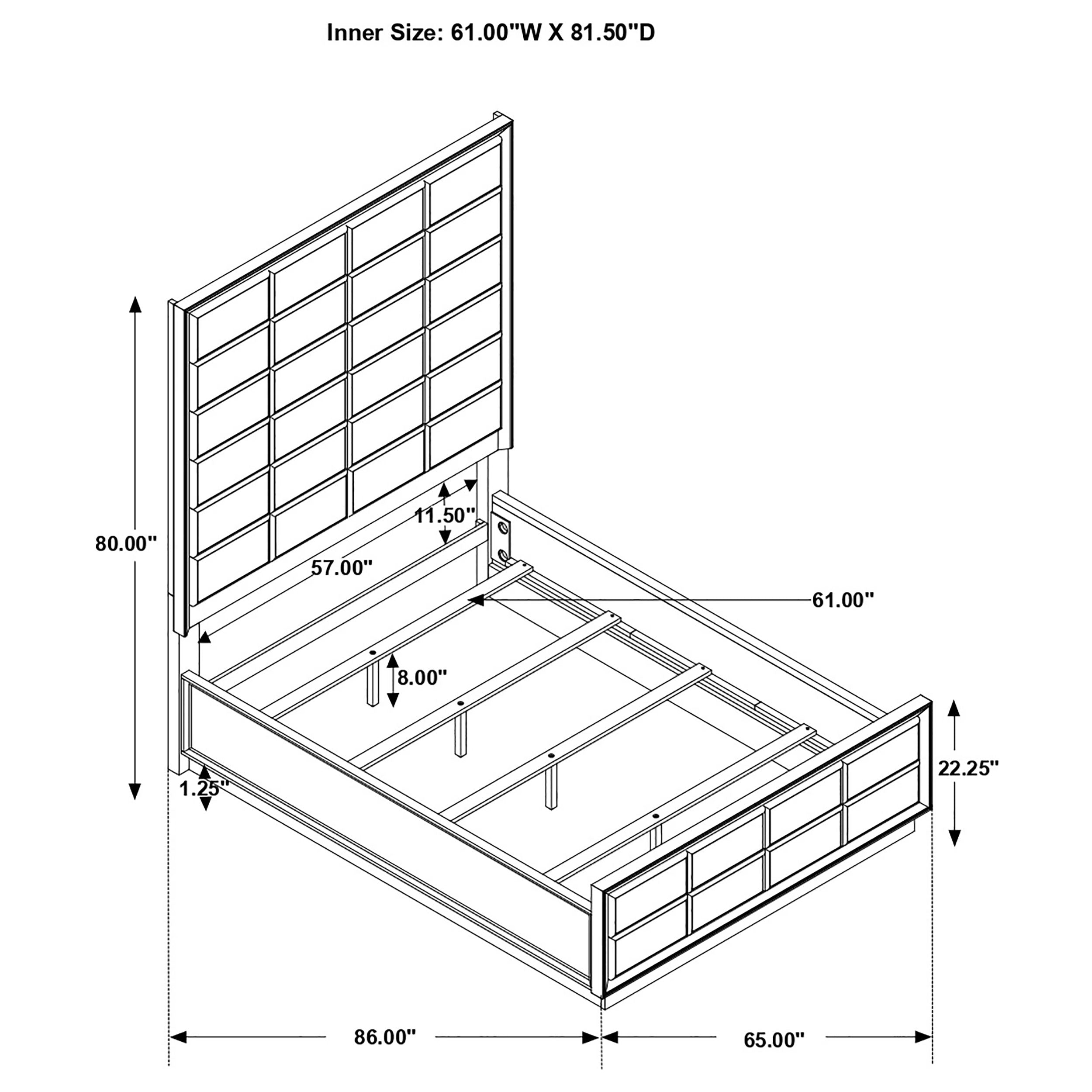 Durango Panel Bed - Ideal Furniture (Fresno,CA)