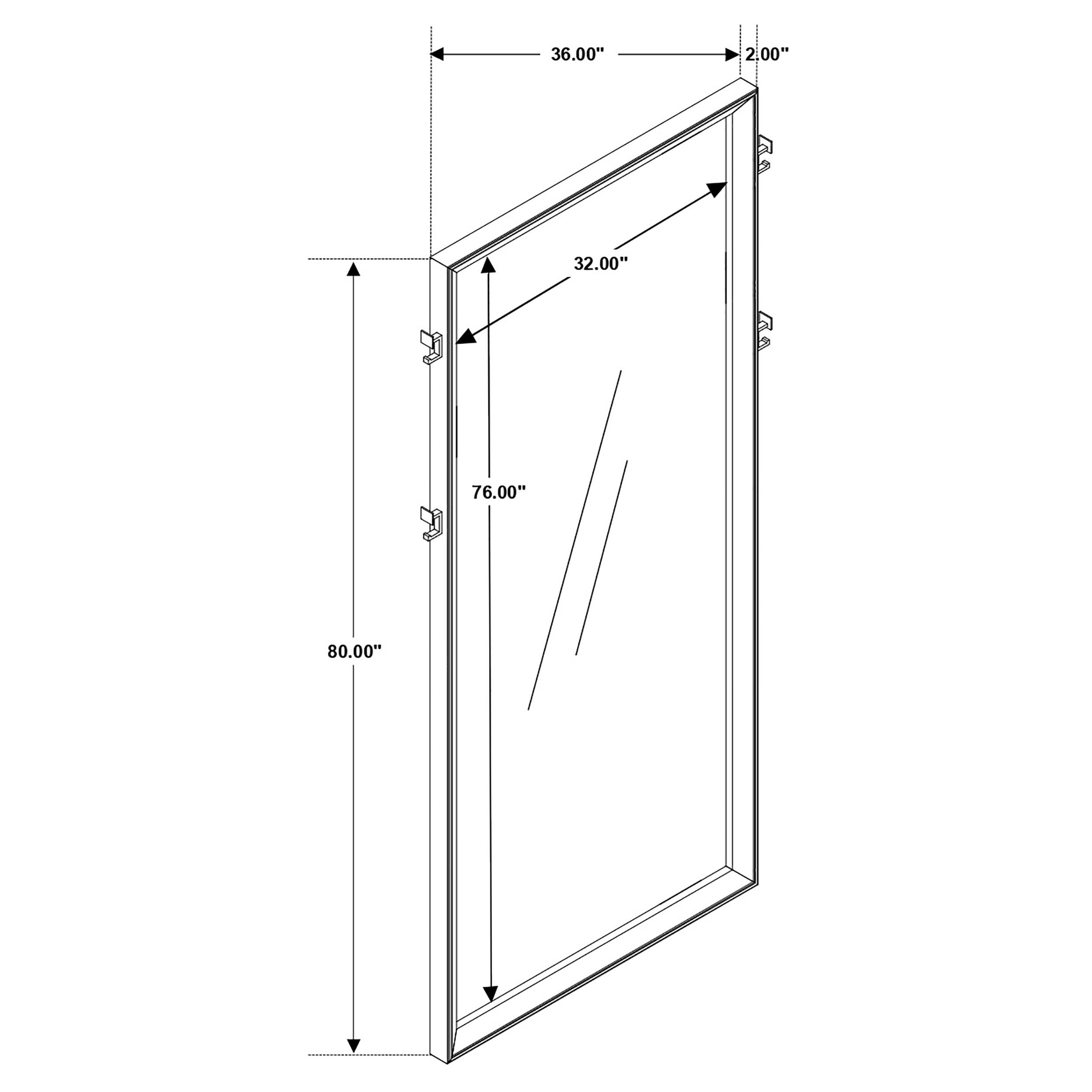 Durango Floor Mirror - Ideal Furniture (Fresno,CA)