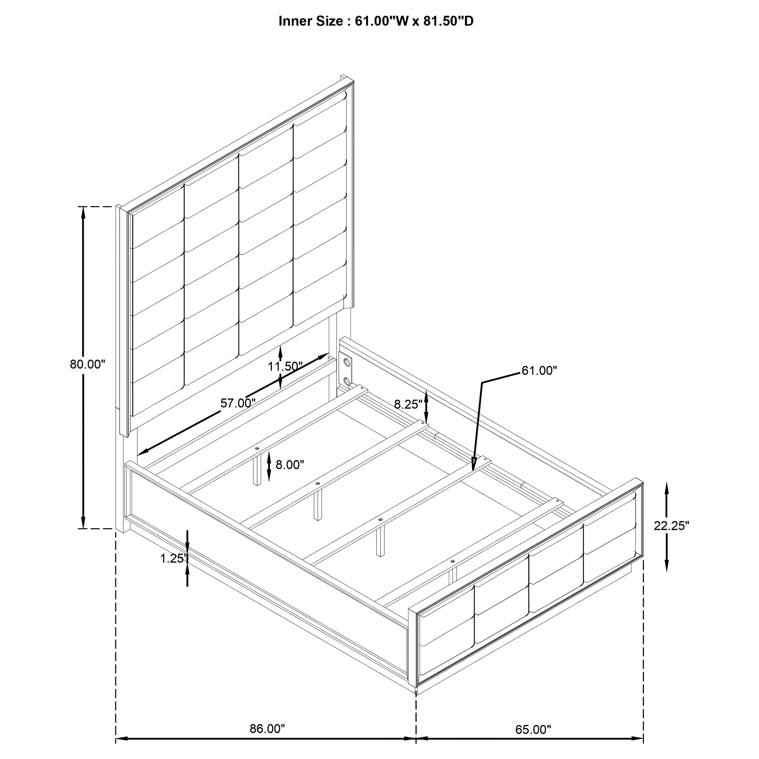 Durango Panel Bed - Ideal Furniture (Fresno,CA)