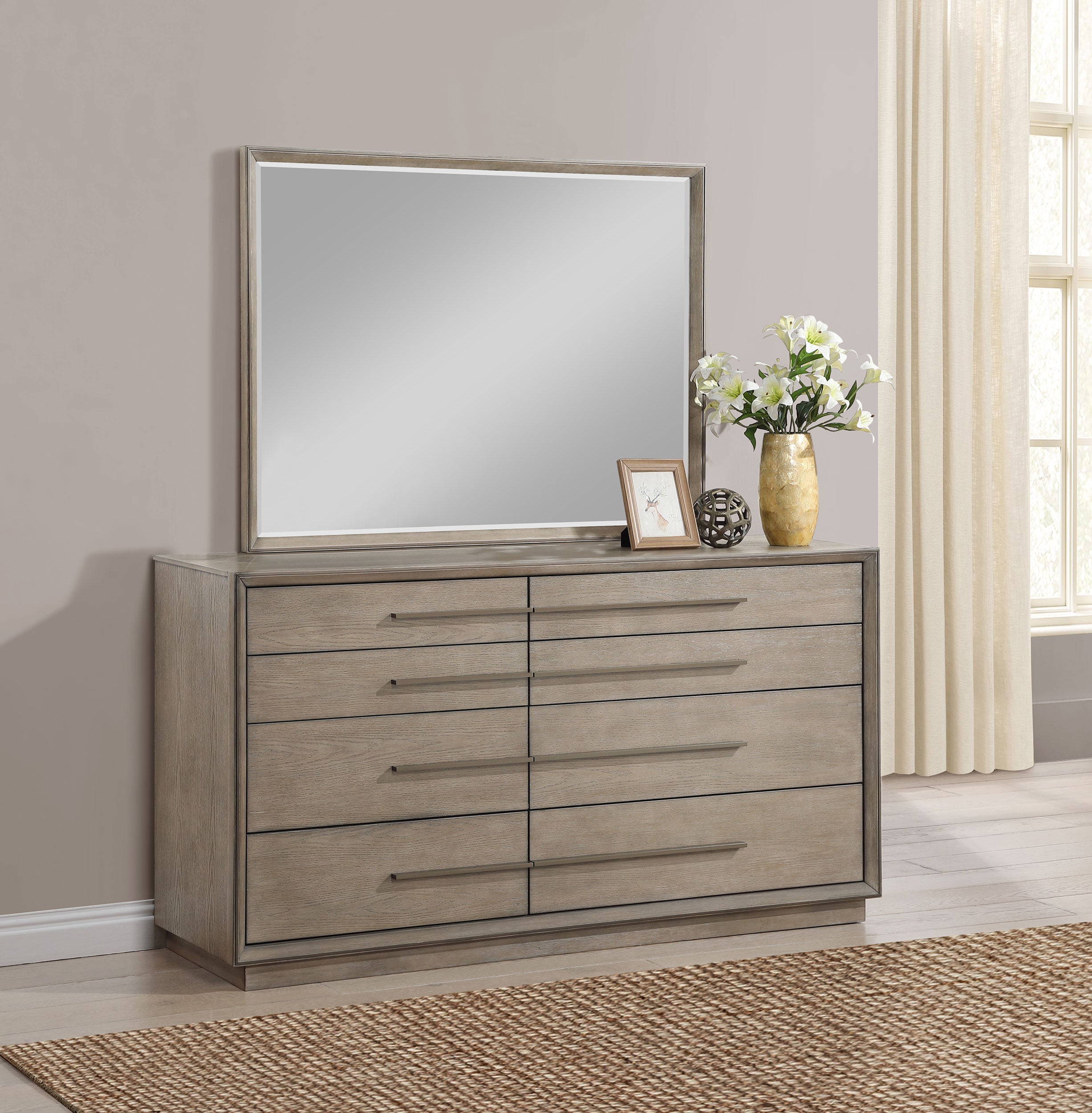 Durango Dresser with Mirror - Ideal Furniture (Fresno,CA)
