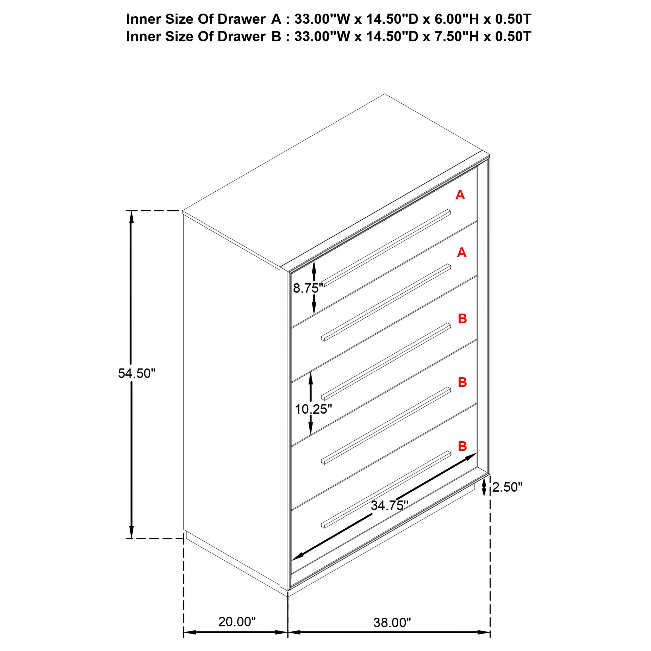 Durango Chest of Drawers - Ideal Furniture (Fresno,CA)