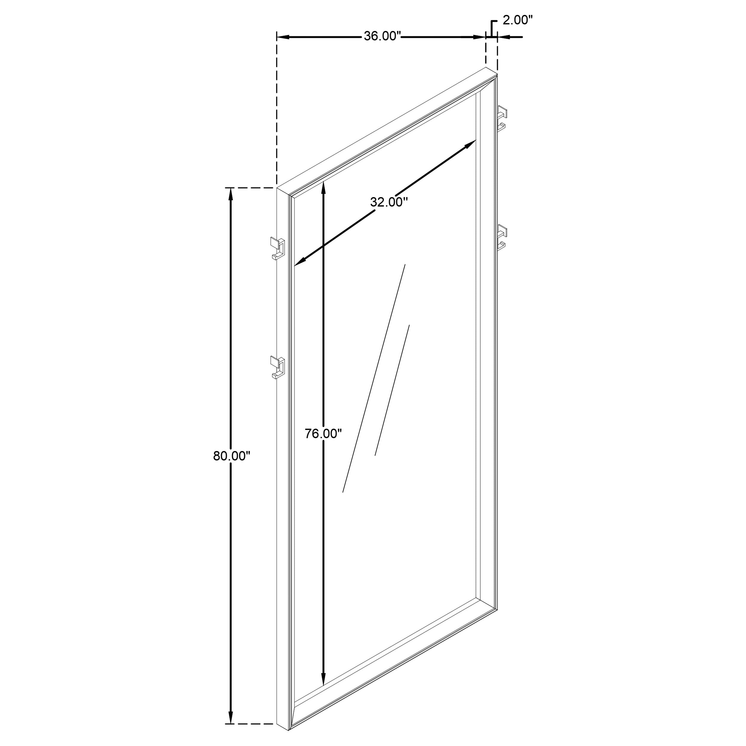 Durango Floor Mirror - Ideal Furniture (Fresno,CA)