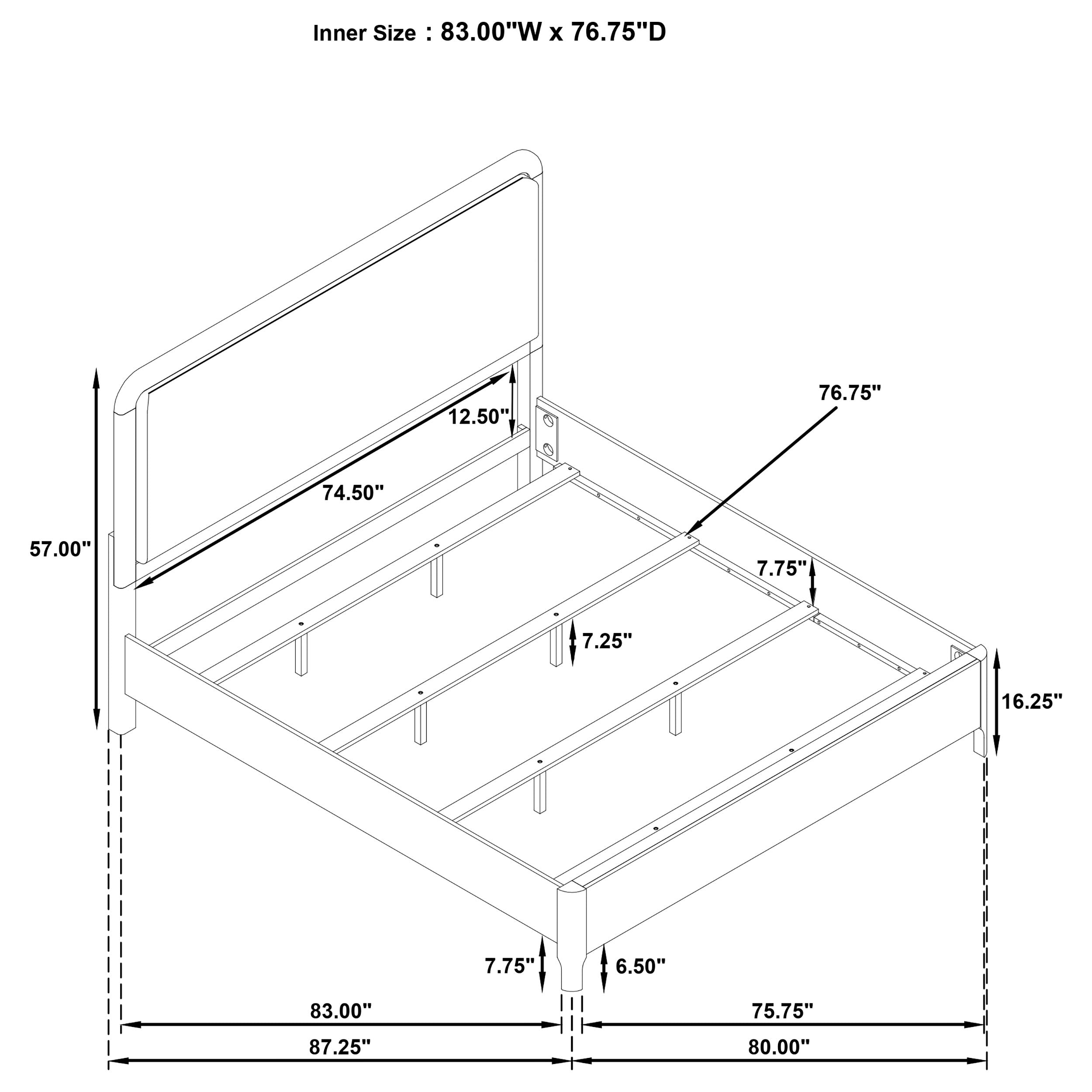 Maderia Panel Bed - Ideal Furniture (Fresno,CA)