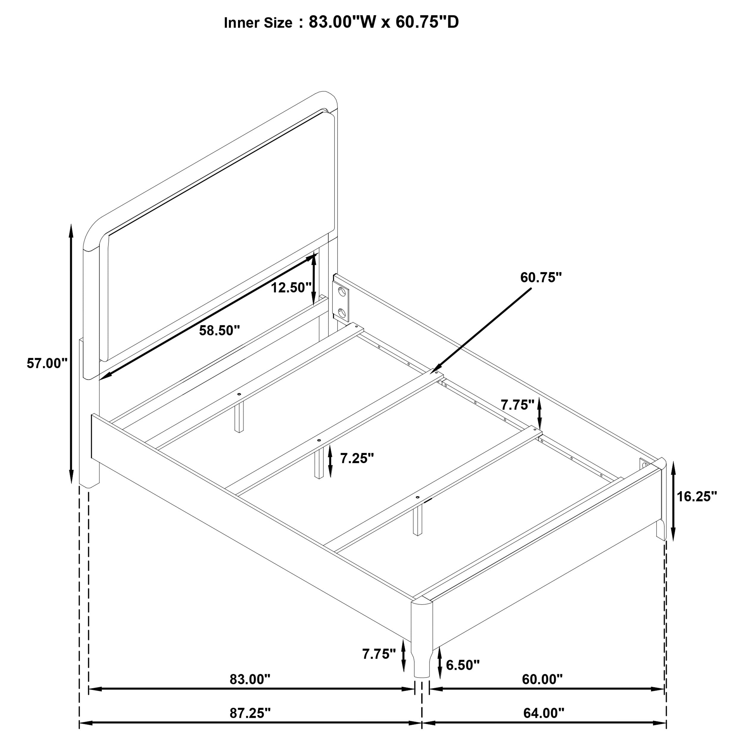 Maderia Panel Bed - Ideal Furniture (Fresno,CA)