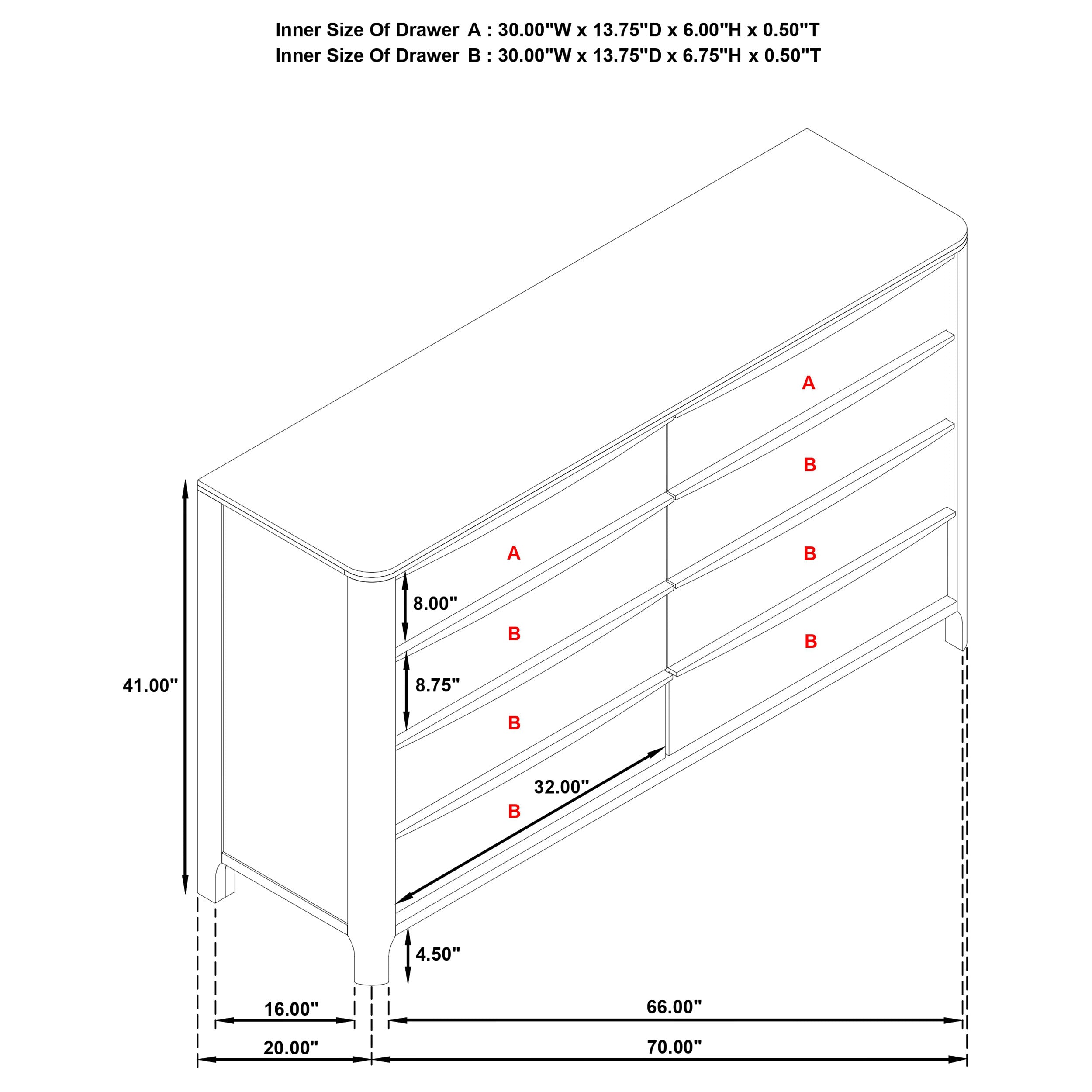 Maderia Dresser - Ideal Furniture (Fresno,CA)