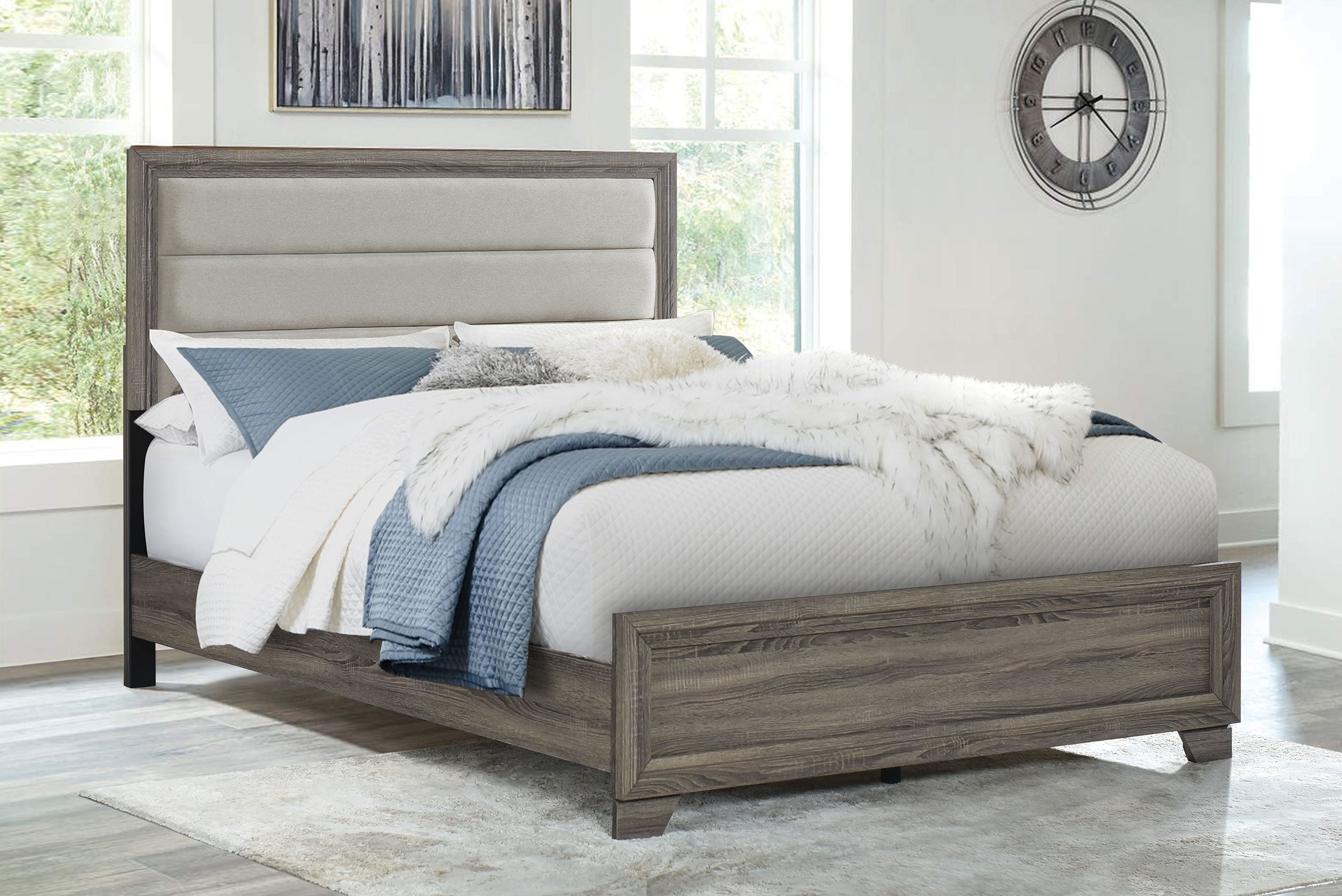 Wright Panel Bed - Ideal Furniture (Fresno,CA)