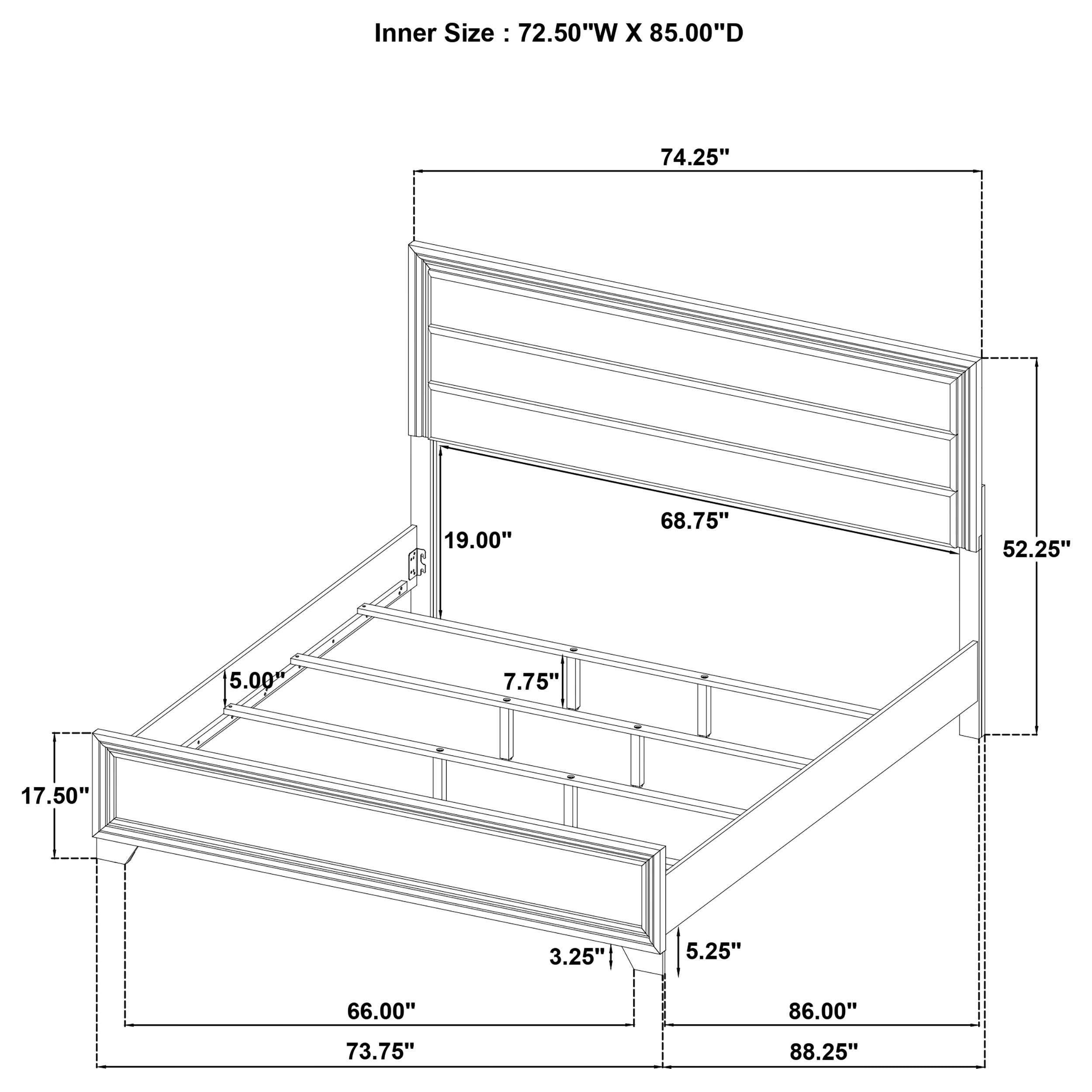 Wright Panel Bed - Ideal Furniture (Fresno,CA)