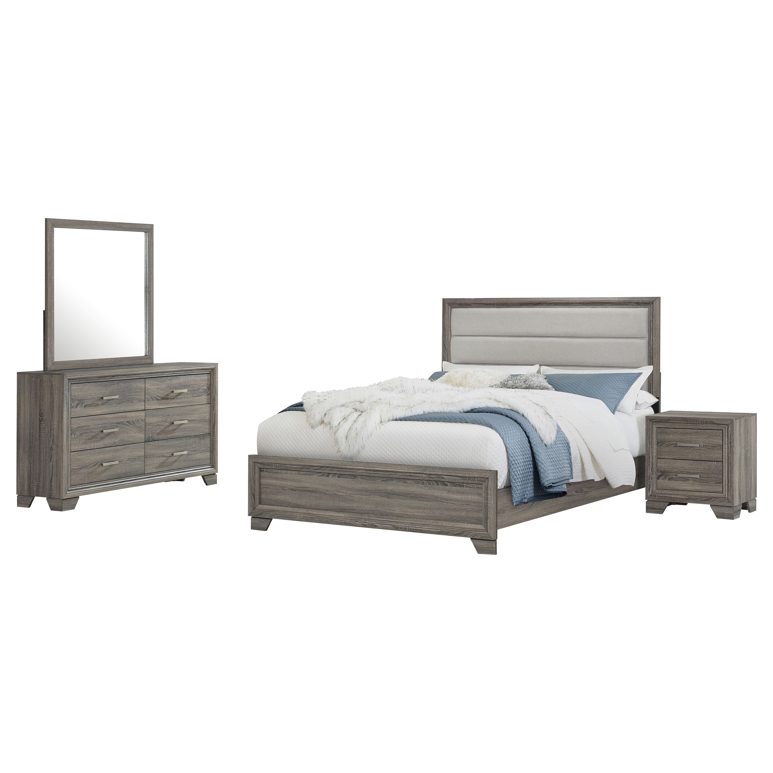 Wright 4 Pc Bedroom Set - Ideal Furniture (Fresno,CA)