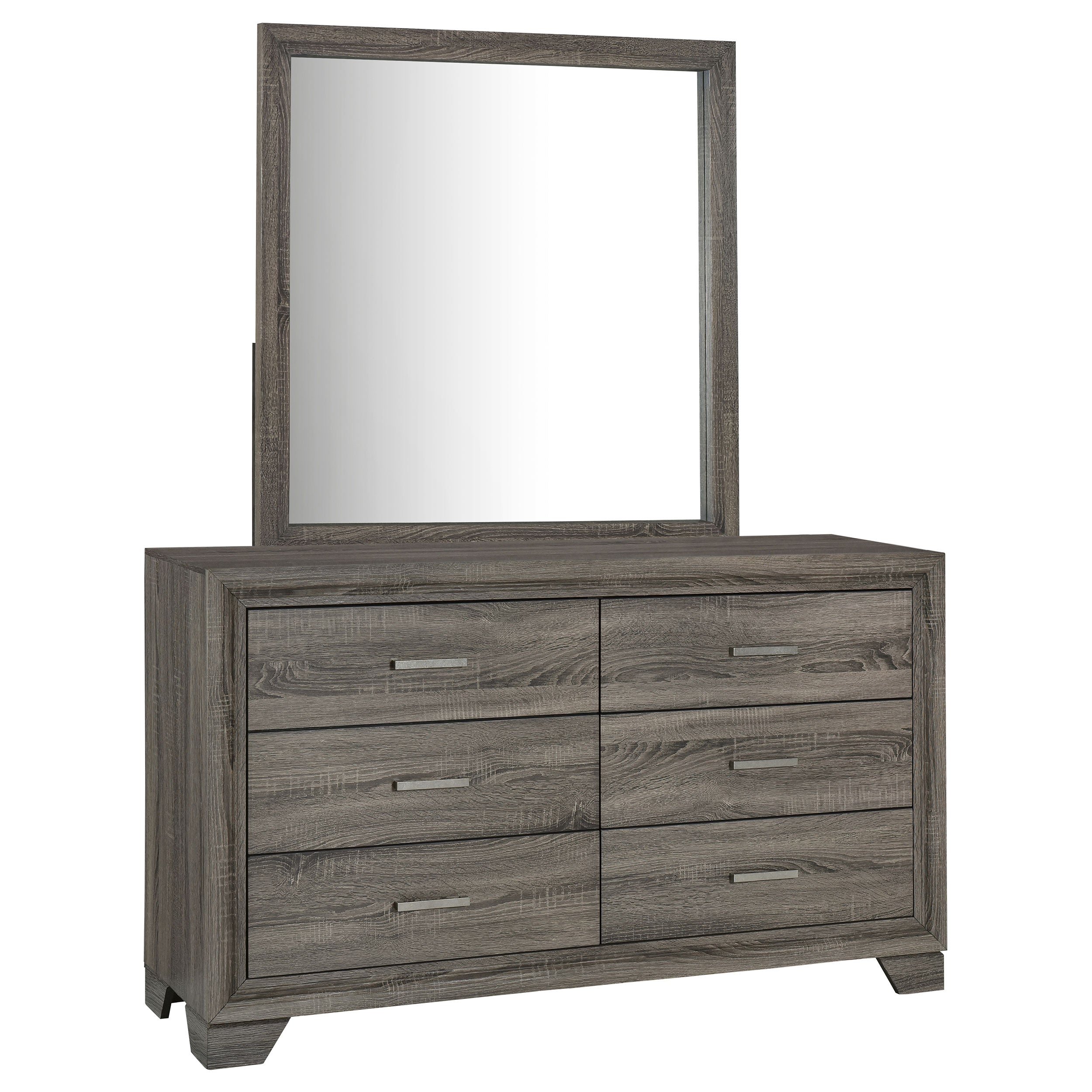 Wright Dresser with Mirror - Ideal Furniture (Fresno,CA)
