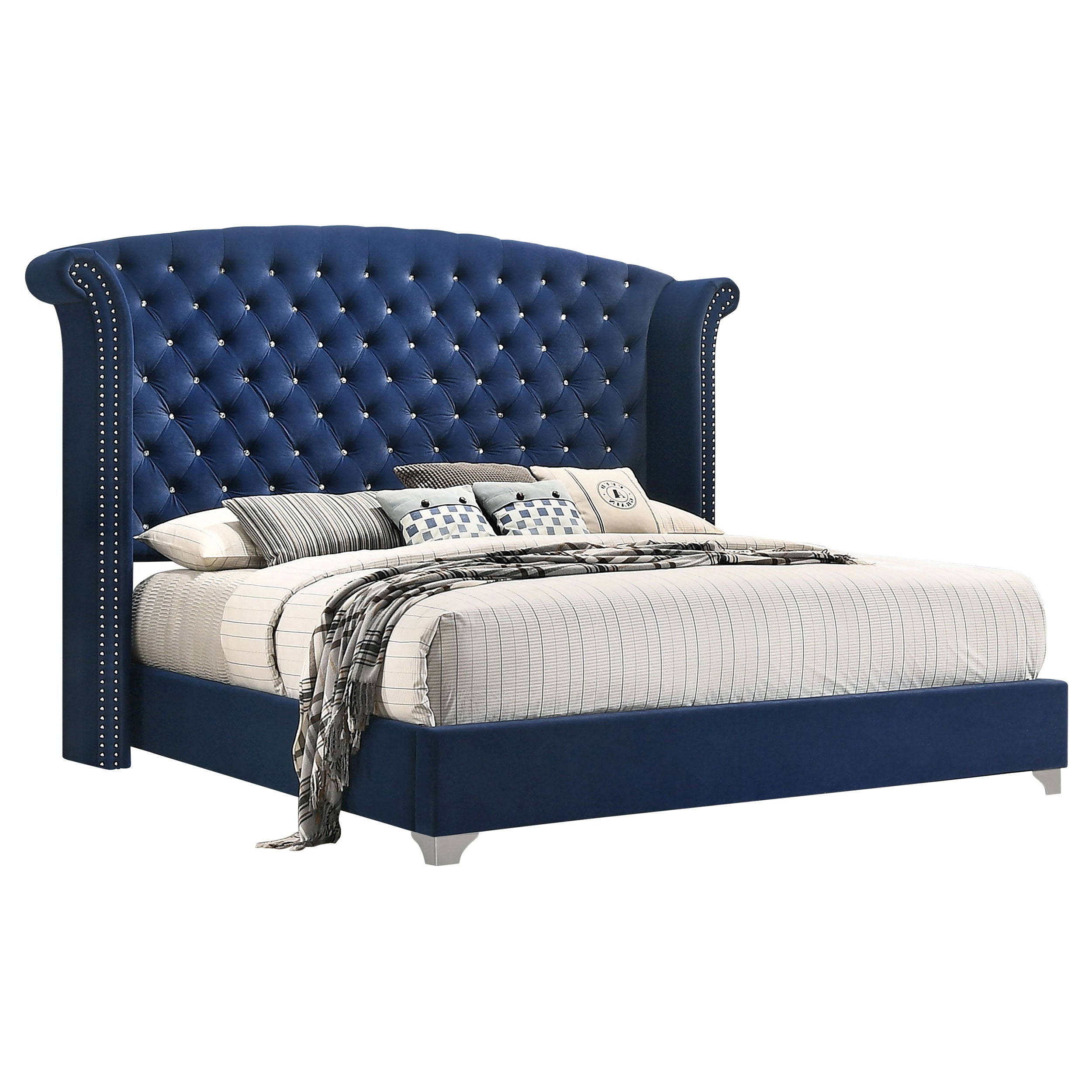 Melody Wingback Bed - Ideal Furniture (Fresno,CA)