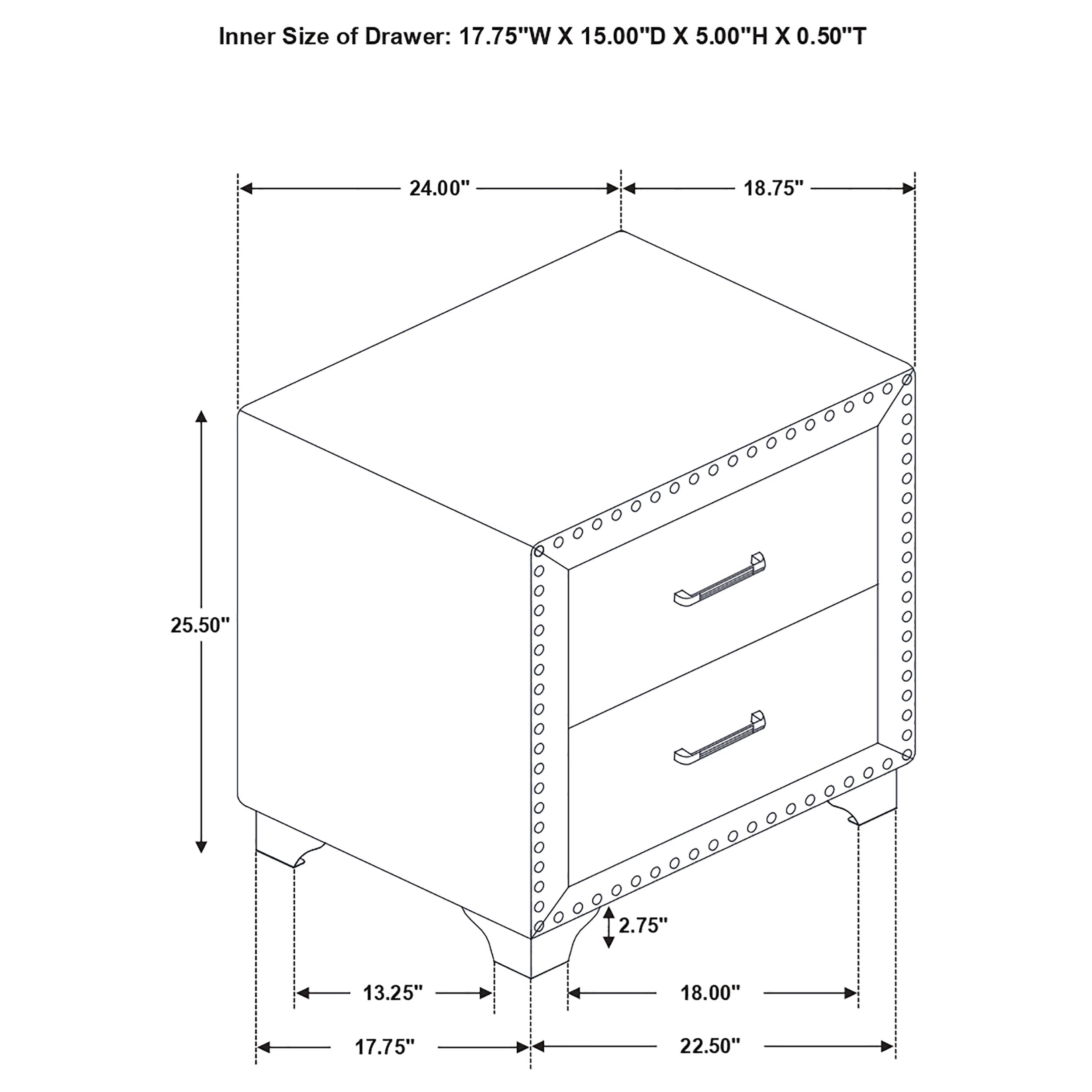 Melody Nightstand - Ideal Furniture (Fresno,CA)