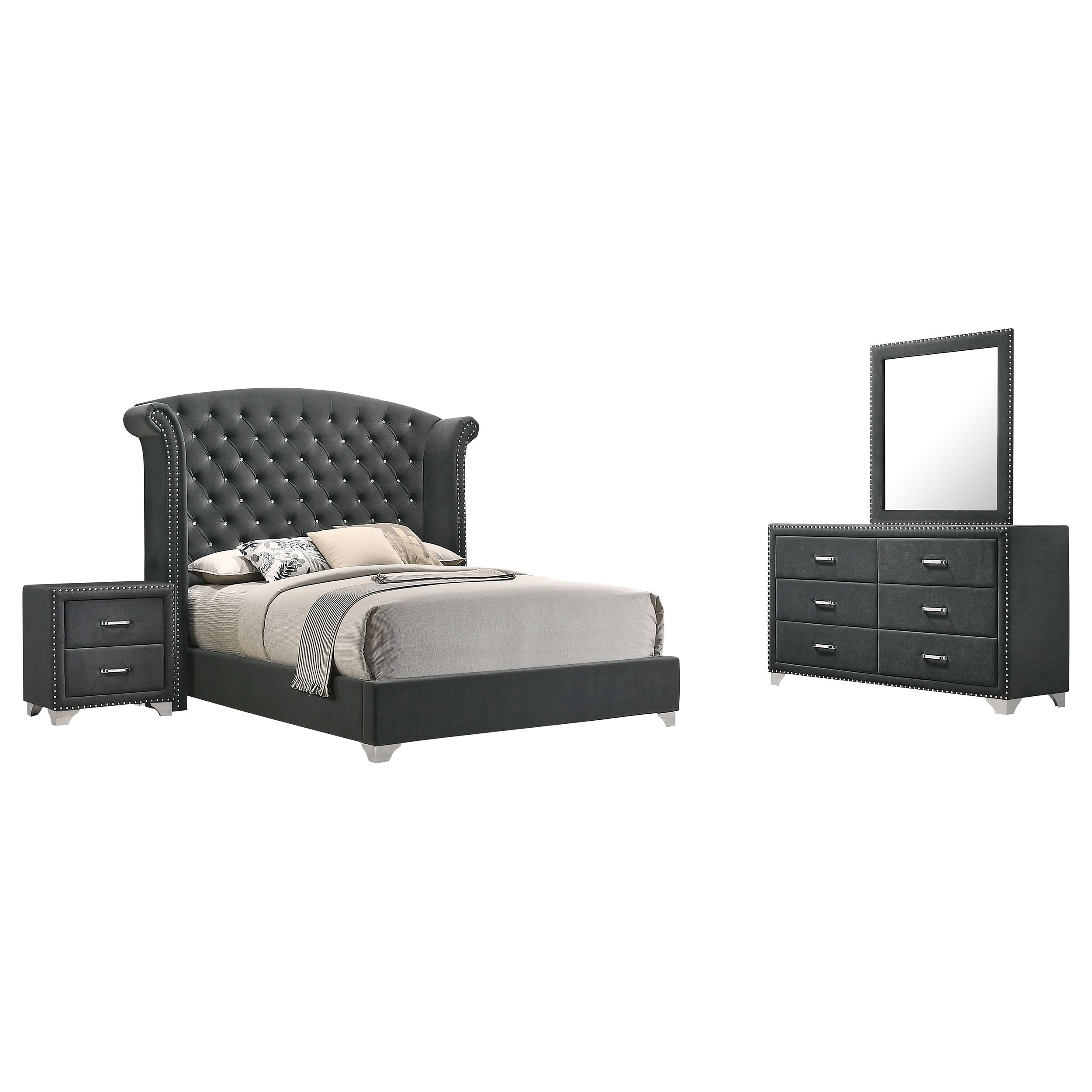 Melody Bedroom Set - Ideal Furniture (Fresno,CA)