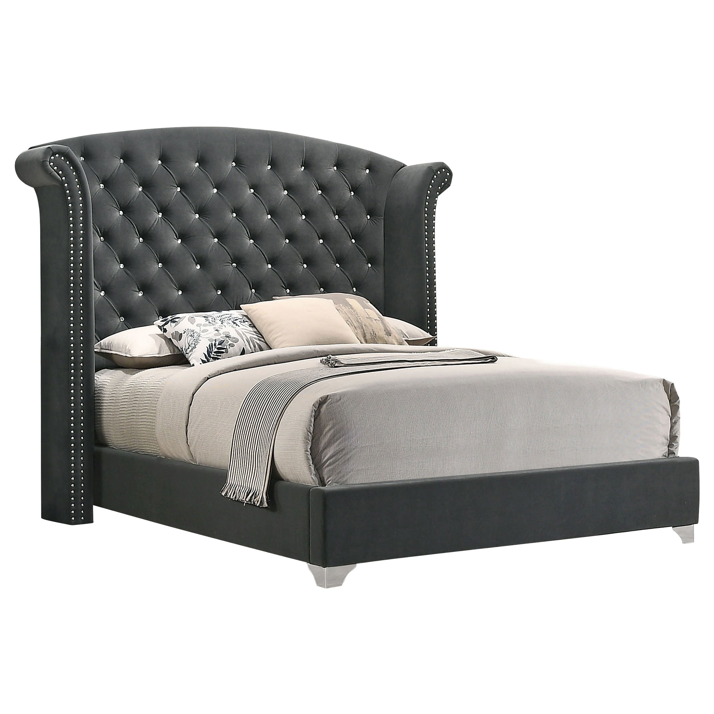 Melody Wingback Bed - Ideal Furniture (Fresno,CA)