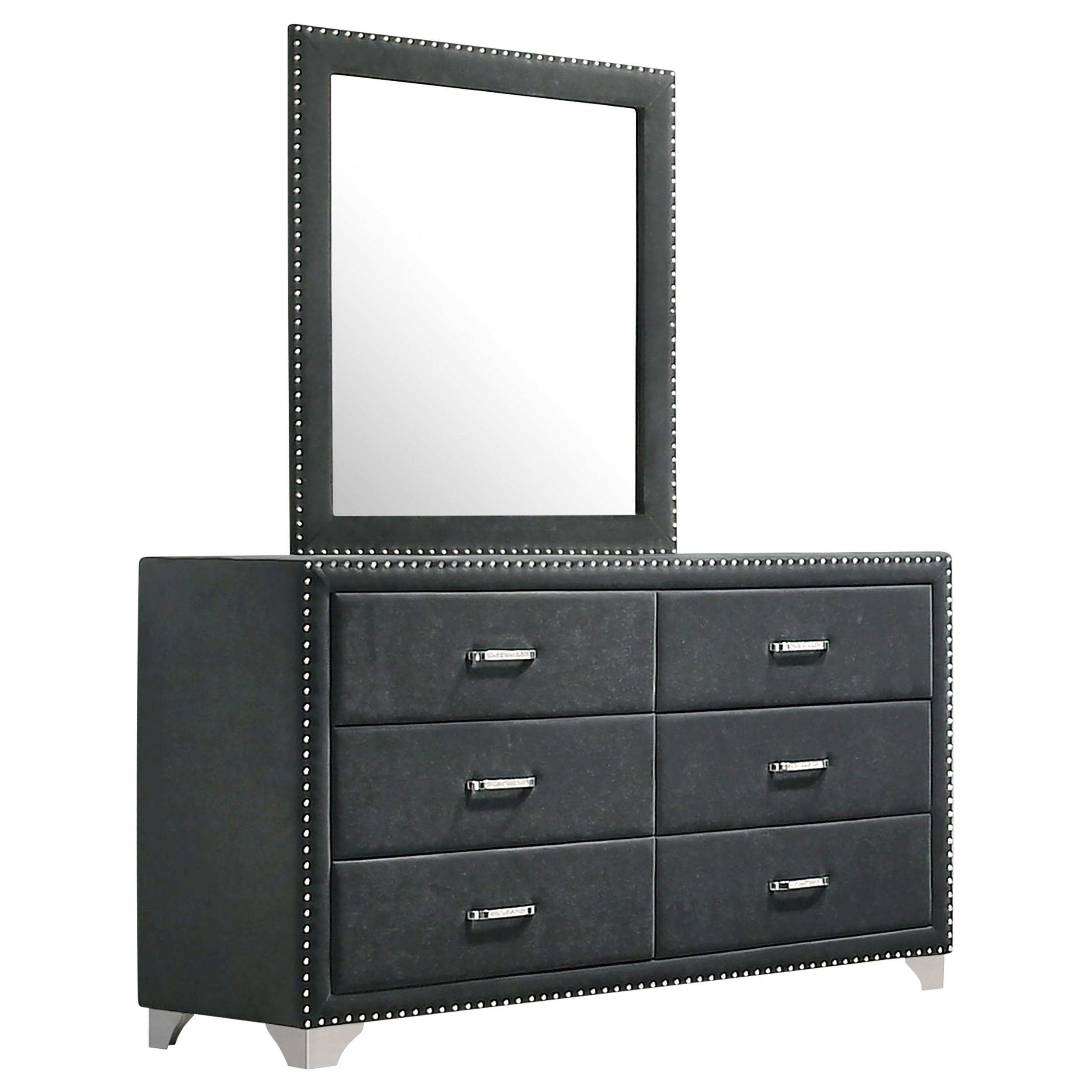 Melody Dresser with Mirror - Ideal Furniture (Fresno,CA)