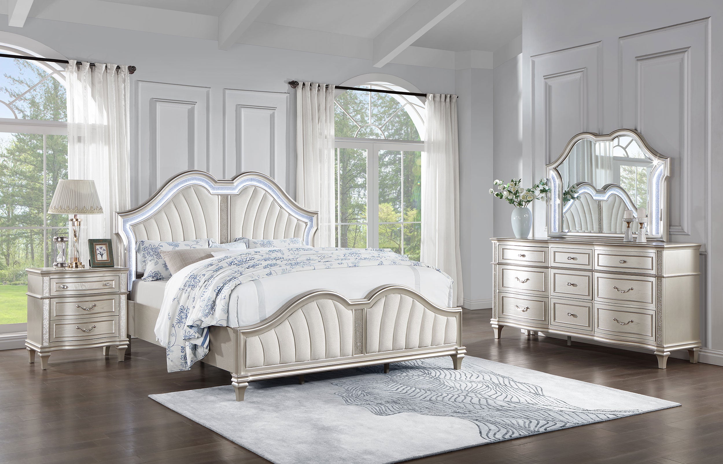 Evangeline Bedroom Set - Ideal Furniture (Fresno,CA)
