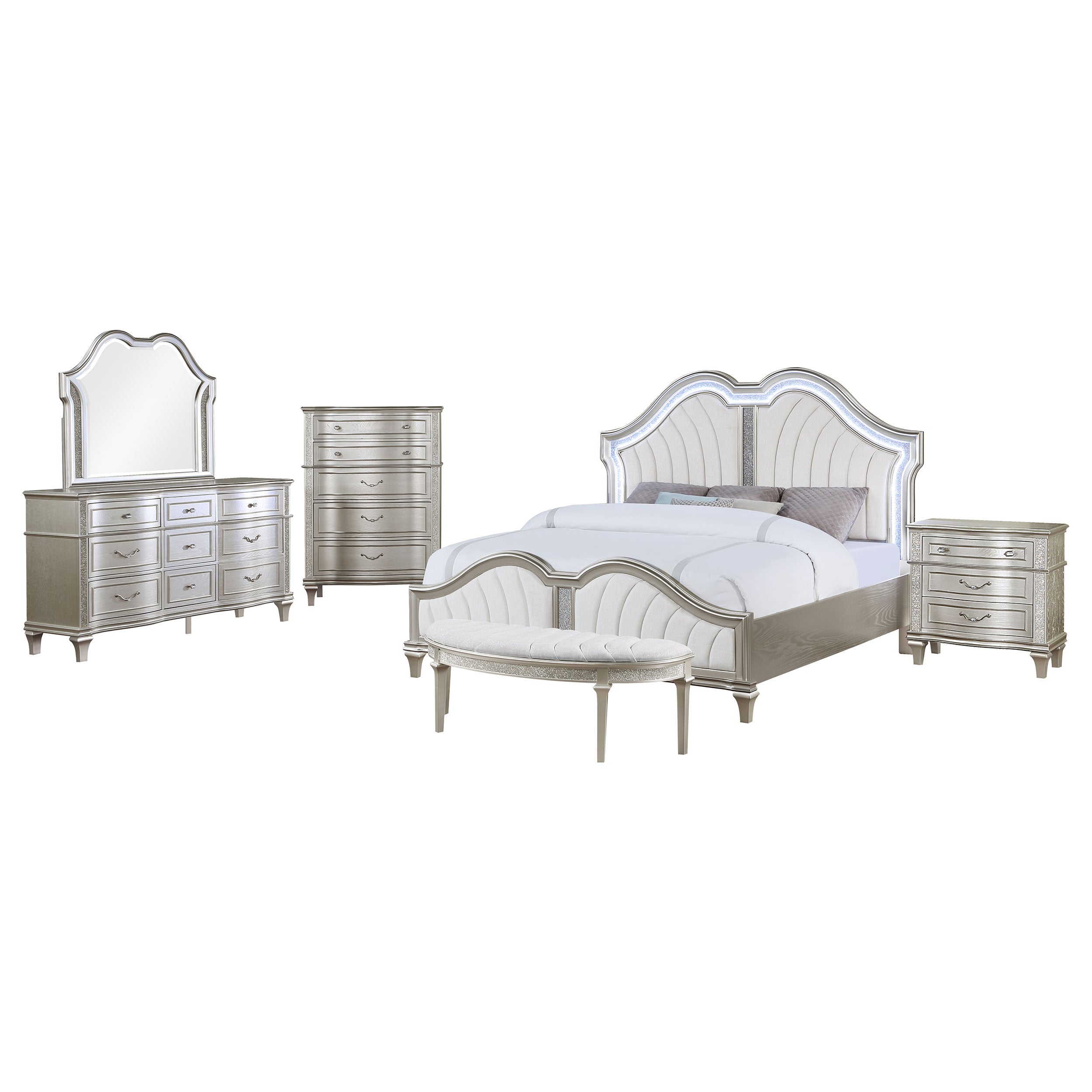 Evangeline Bedroom Set - Ideal Furniture (Fresno,CA)