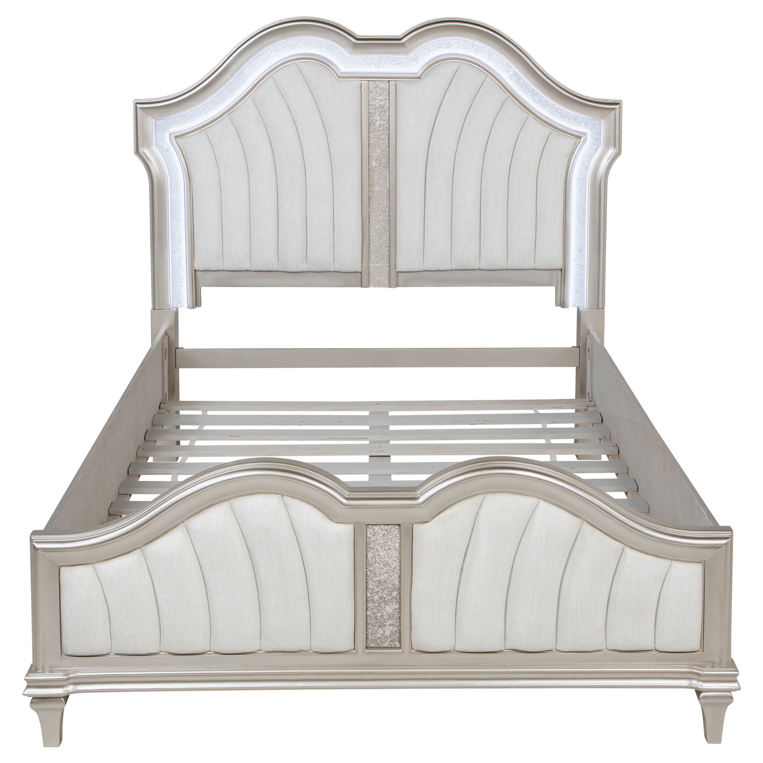Evangeline Panel Bed with LED Lighting - Ideal Furniture (Fresno,CA)