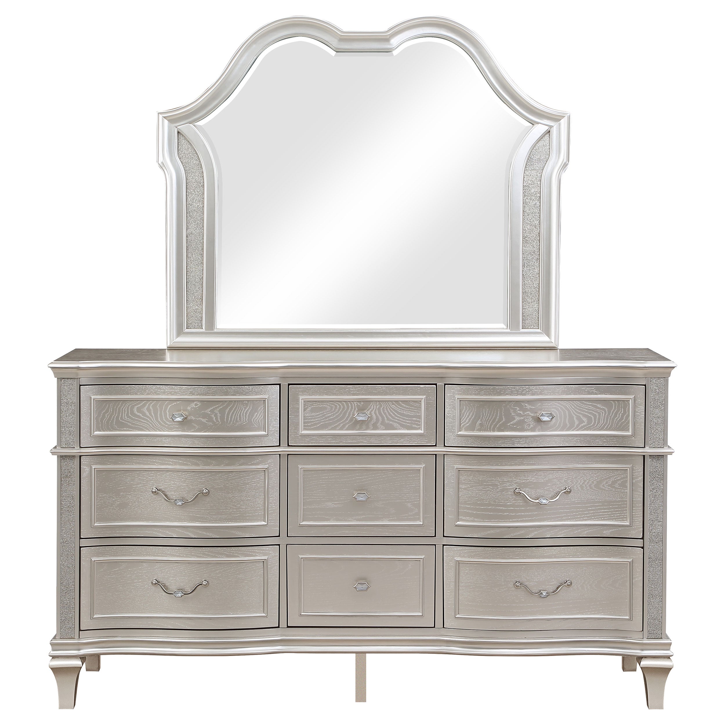 Evangeline Dresser with Mirror - Ideal Furniture (Fresno,CA)