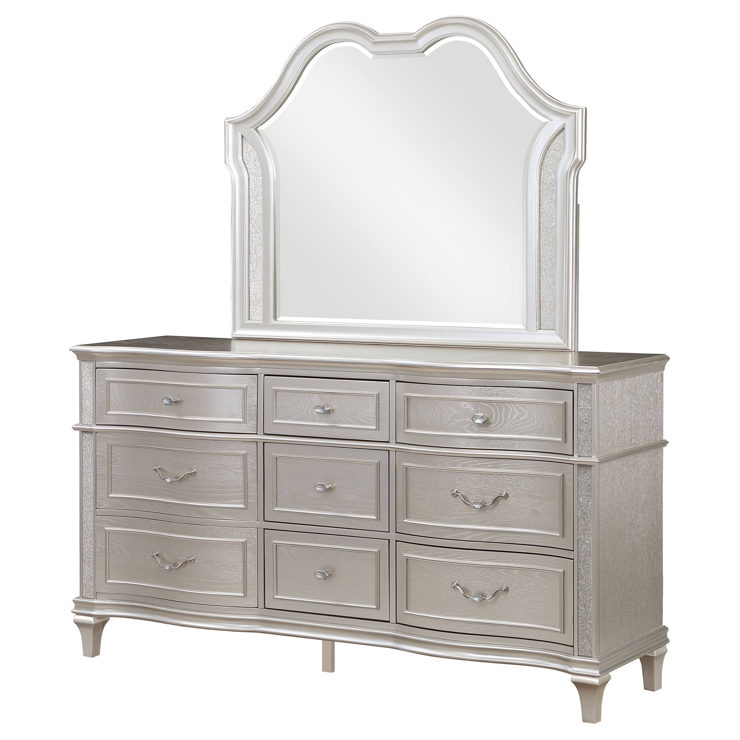 Evangeline Dresser with Mirror - Ideal Furniture (Fresno,CA)