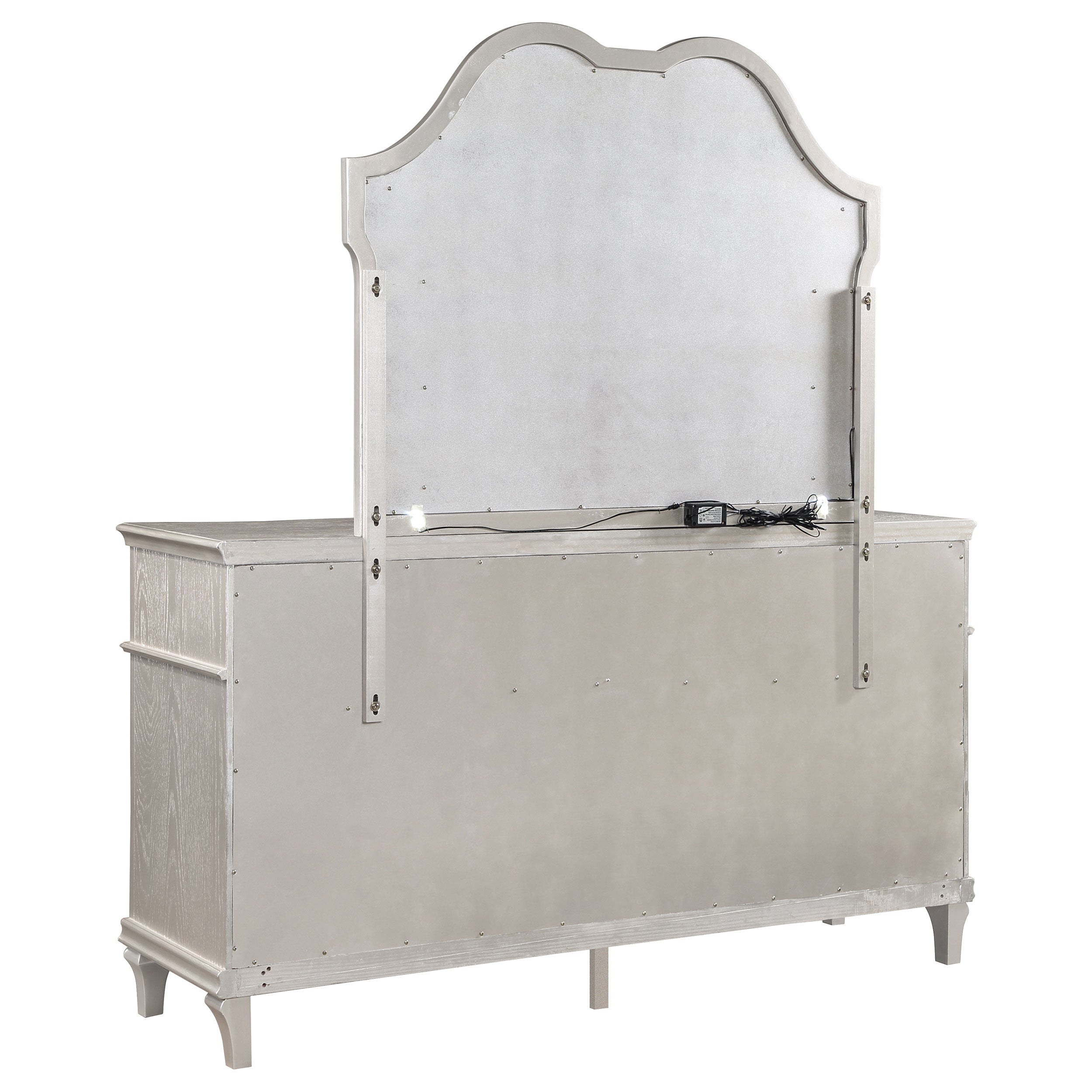 Evangeline Dresser with Mirror - Ideal Furniture (Fresno,CA)