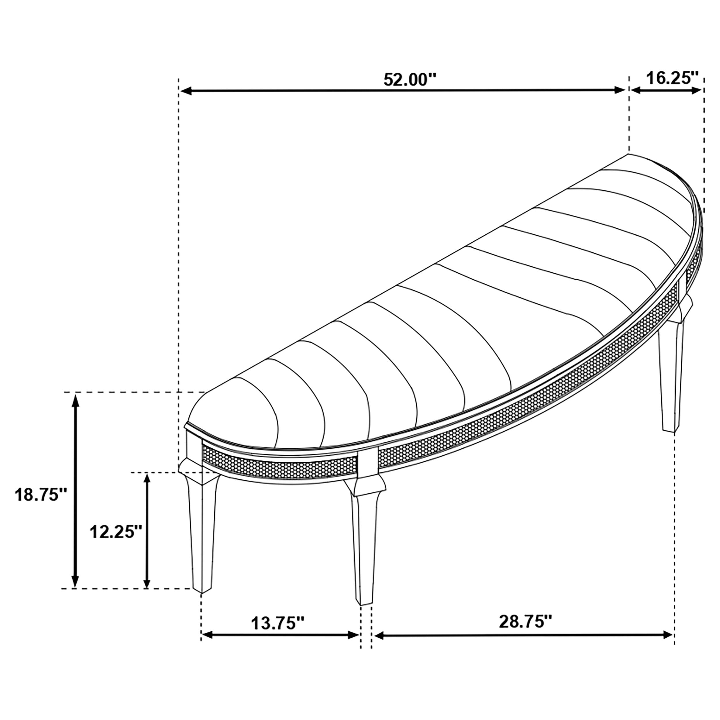 Evangeline Bedroom Bench - Ideal Furniture (Fresno,CA)