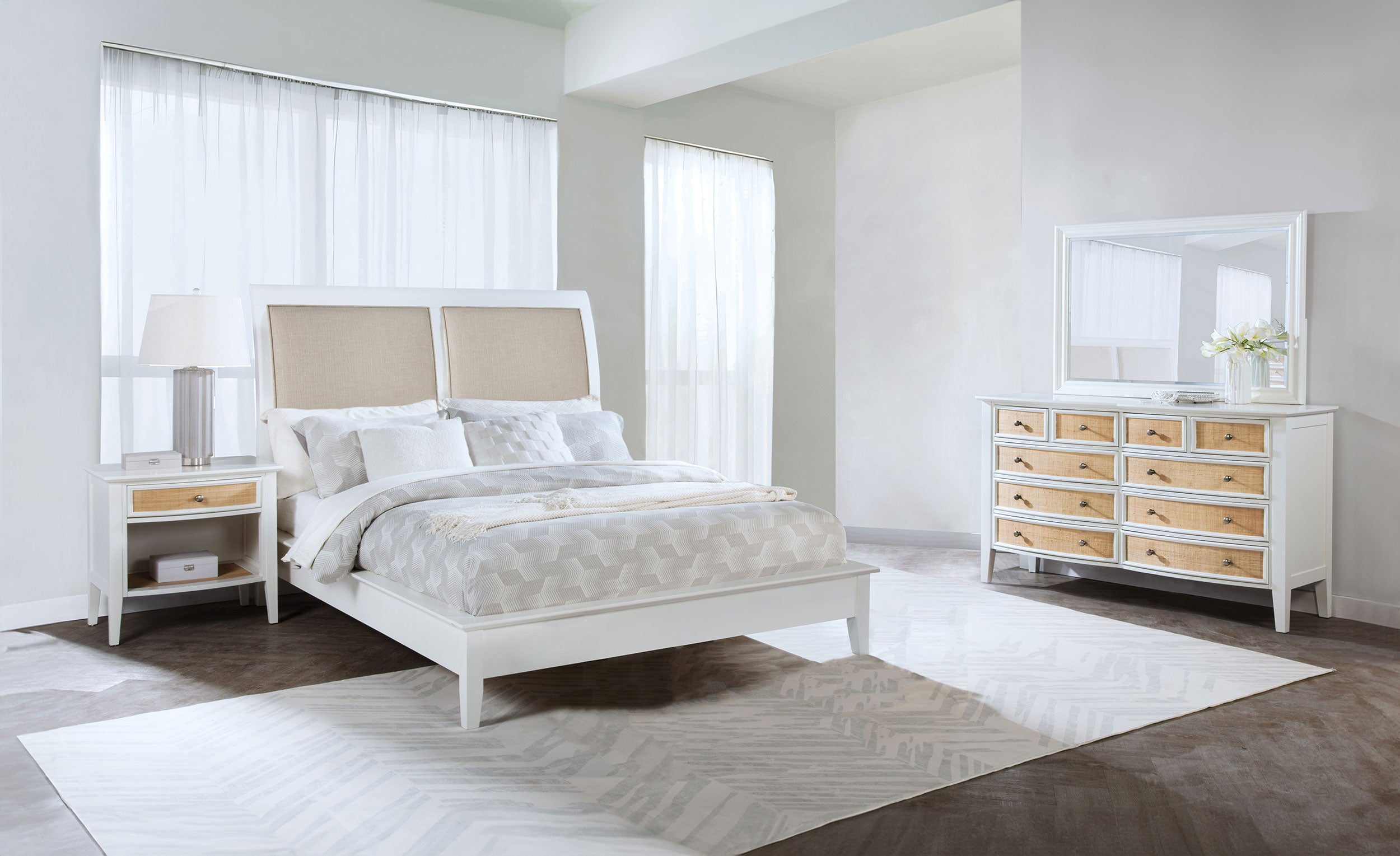 Bexhill 4 & 5 Piece Bedroom Set King, Cal.King, & Queen - Ideal Furniture (Fresno,CA)