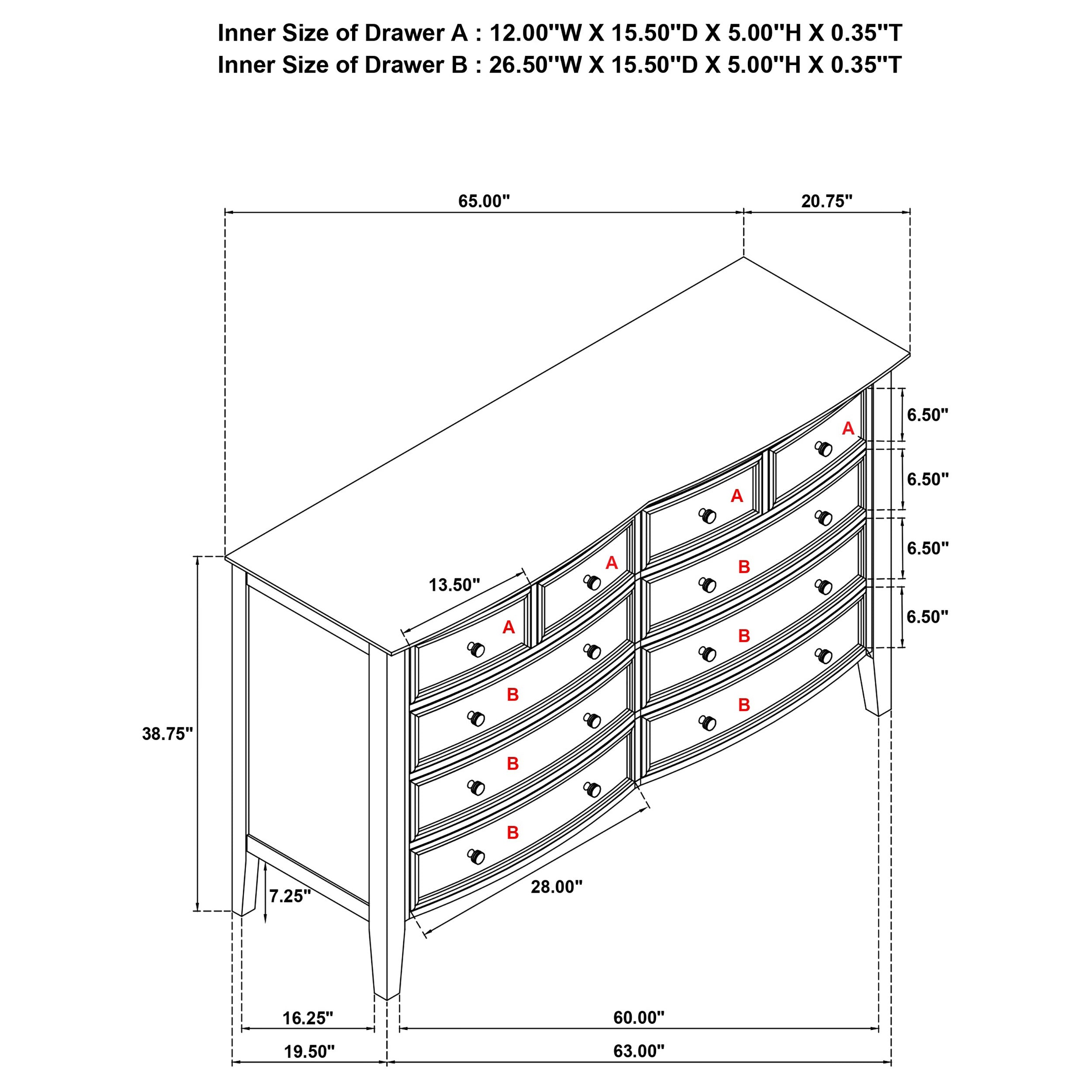 Bexhill Dresser - Ideal Furniture (Fresno,CA)