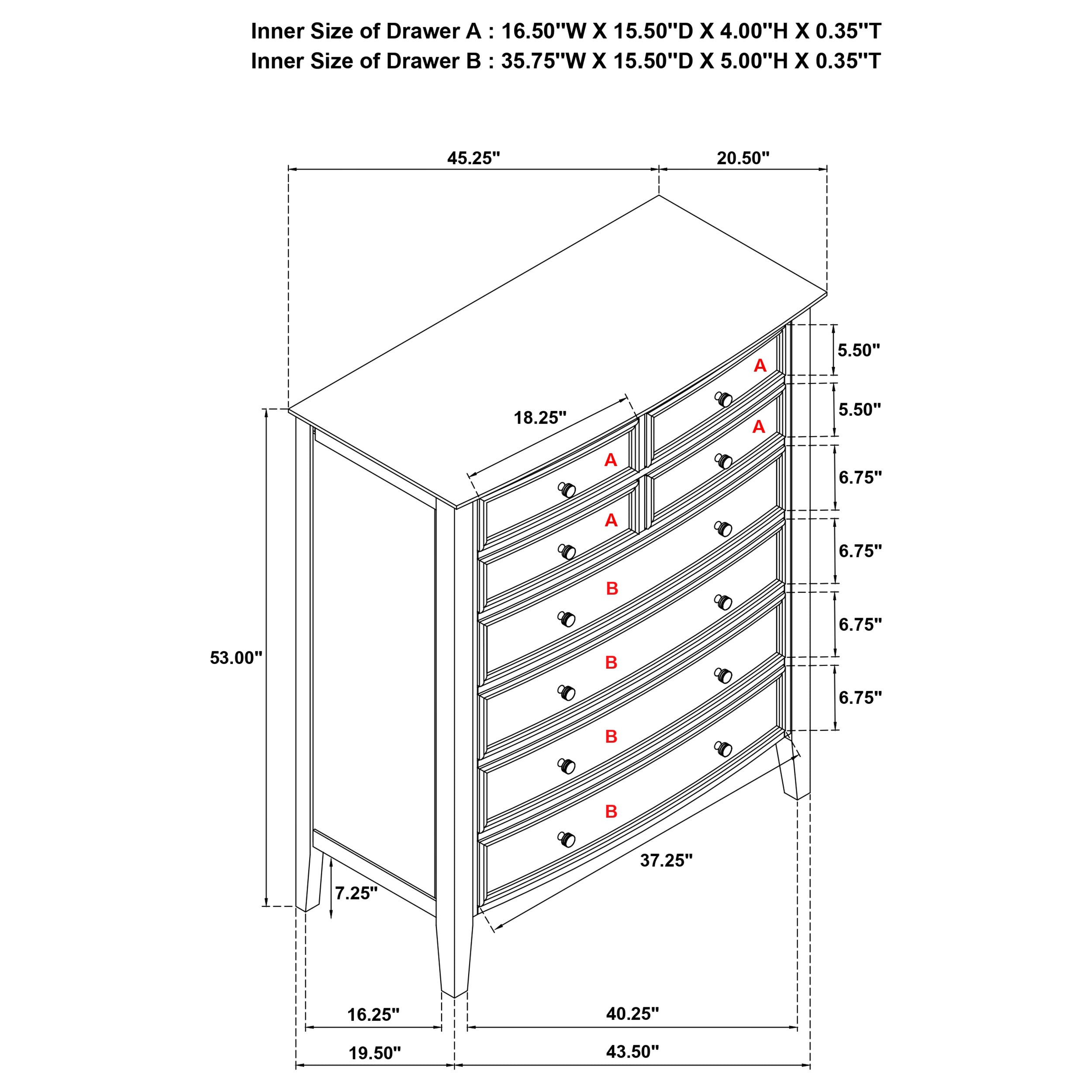 Bexhill Chest of Drawers - Ideal Furniture (Fresno,CA)