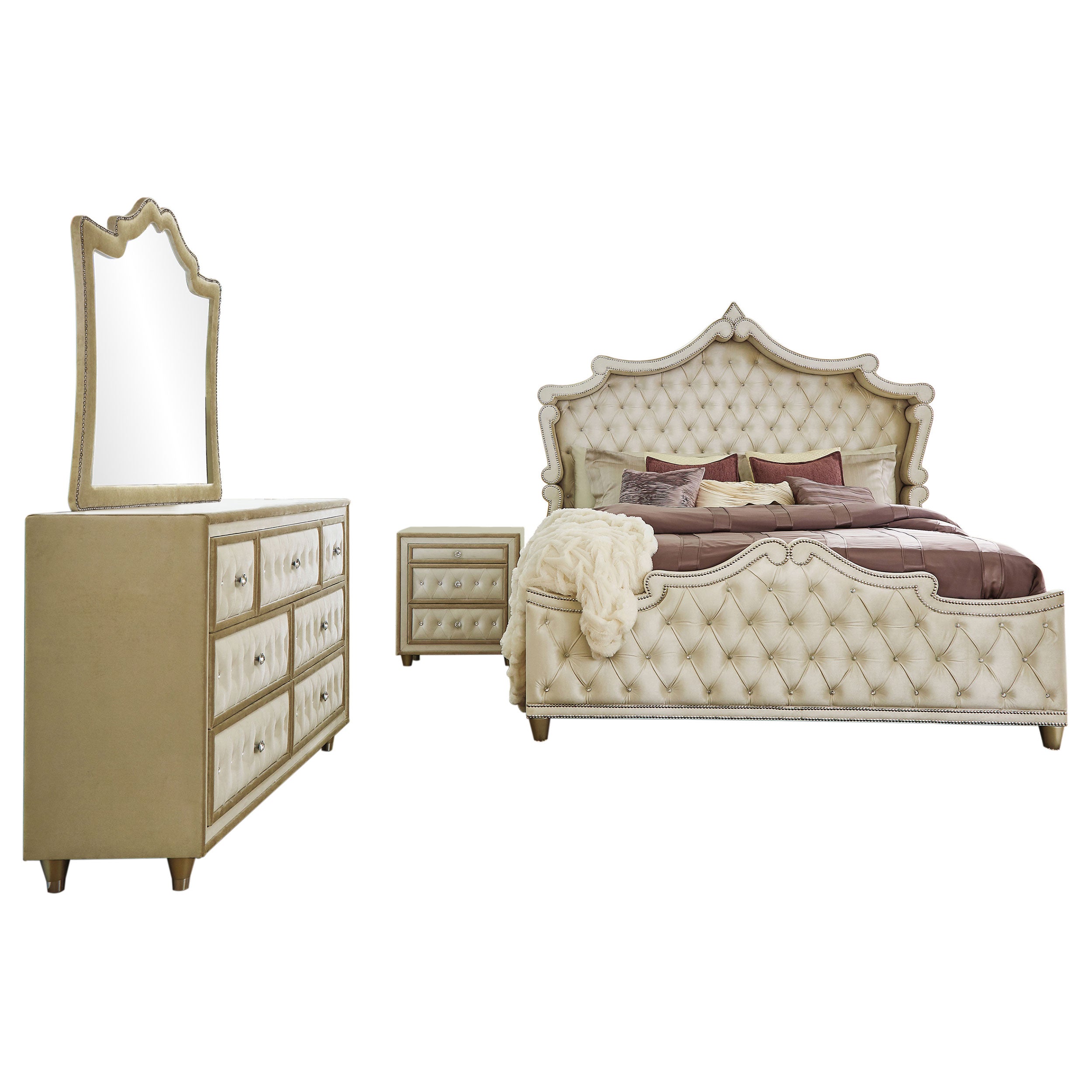 Antonella Bedroom Set - Ideal Furniture (Fresno,CA)